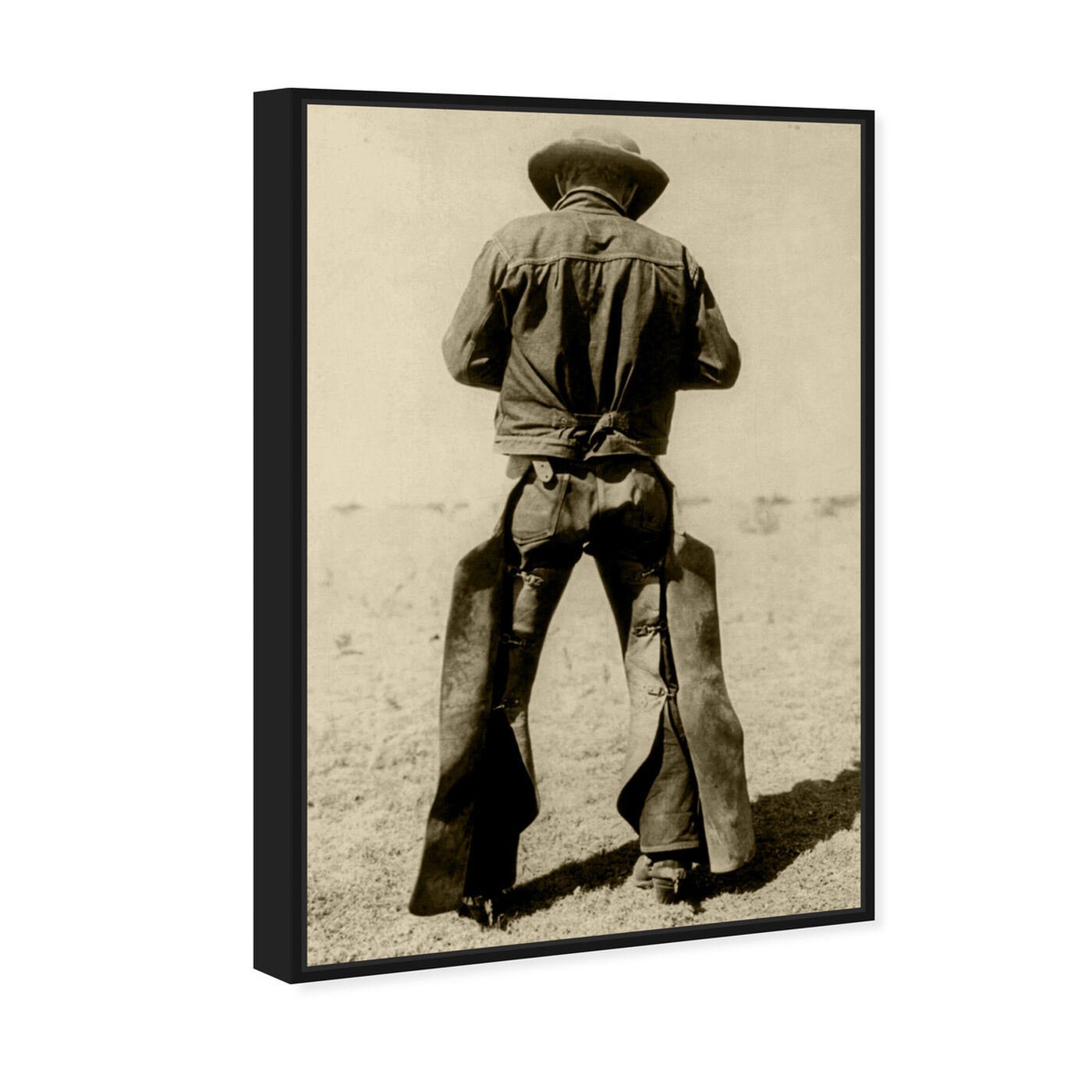 Angled view of Cowboy II featuring people and portraits and professions art.