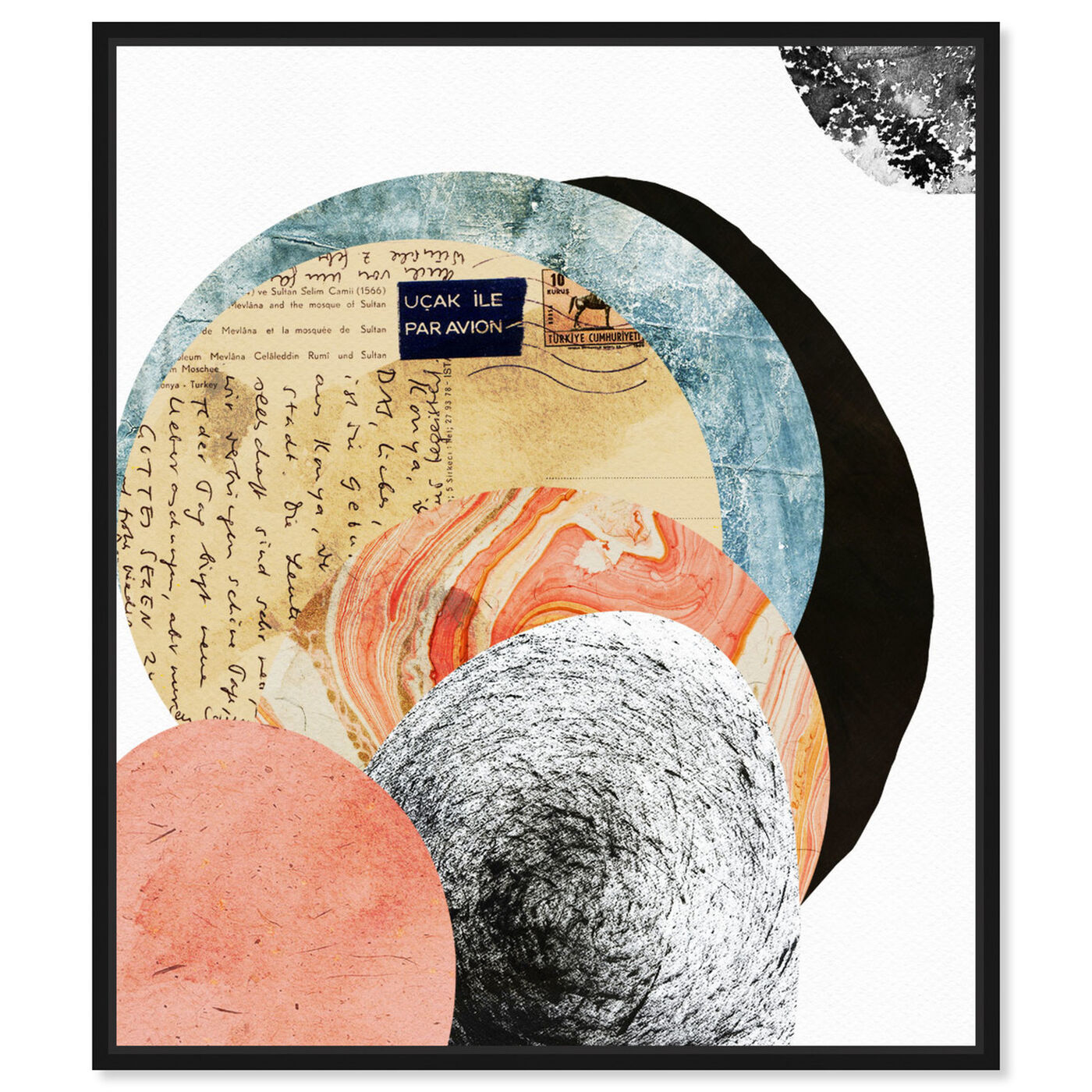 Front view of Letters to the Moon featuring abstract and textures art.