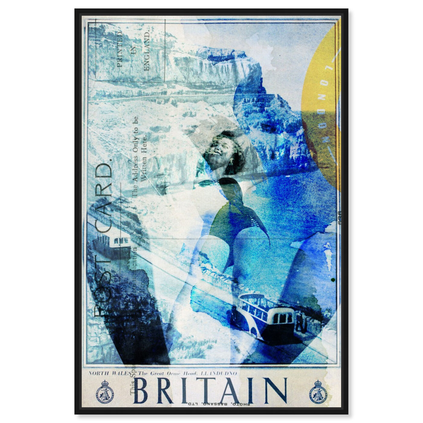 Front view of Britain featuring advertising and posters art.