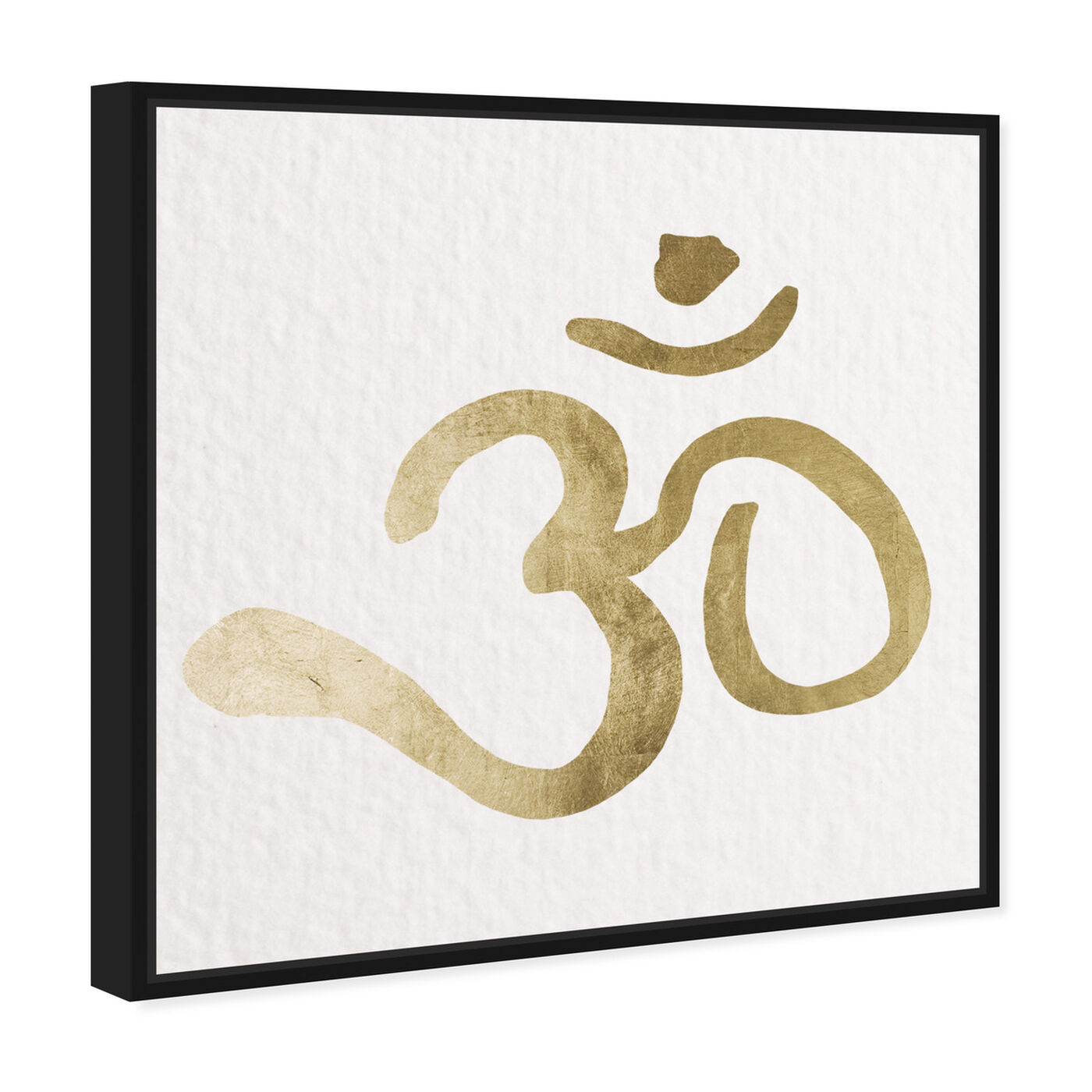 Angled view of Ohm Gold Paper featuring symbols and objects and mystic symbols art.