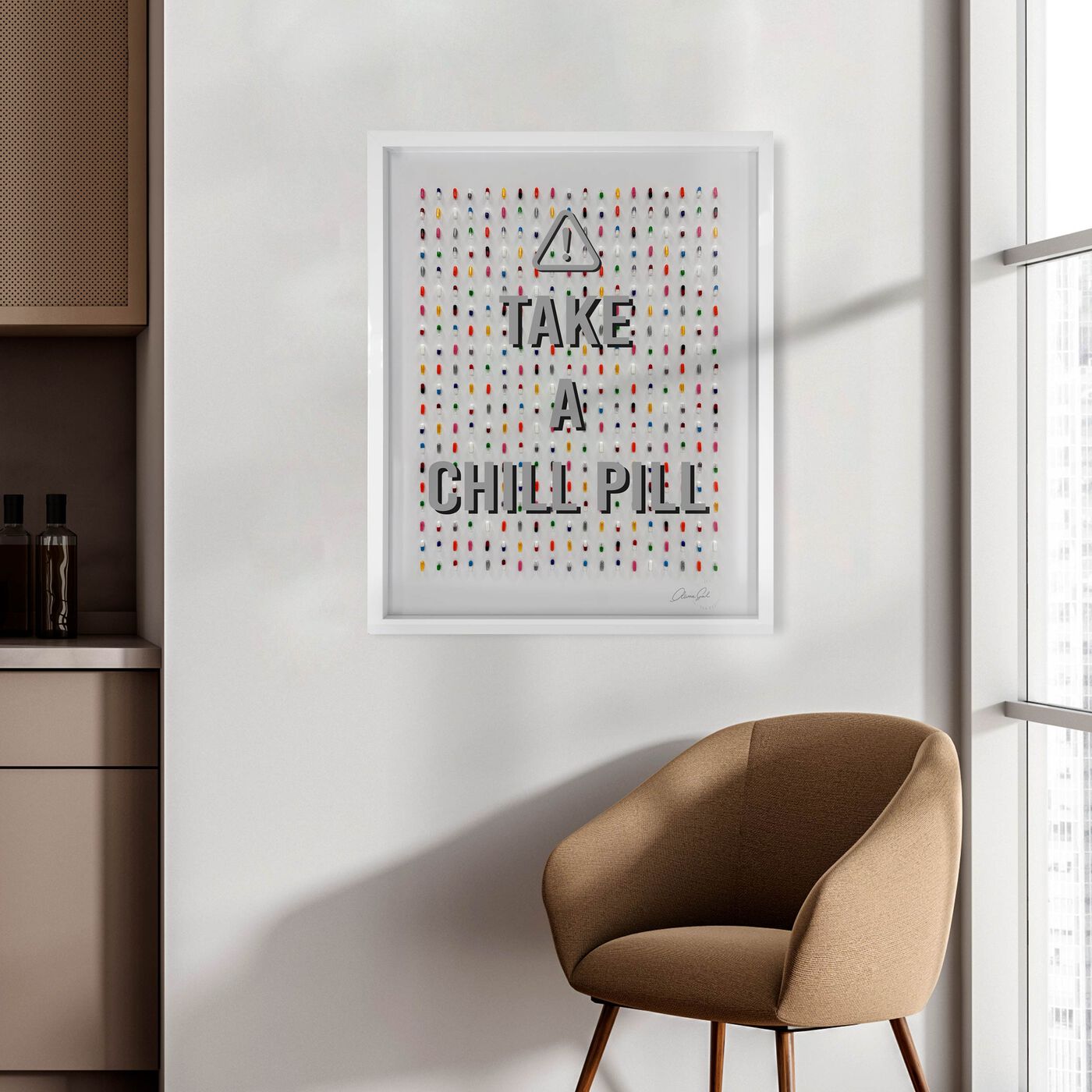 Chill Pill - Framed 3D Art
