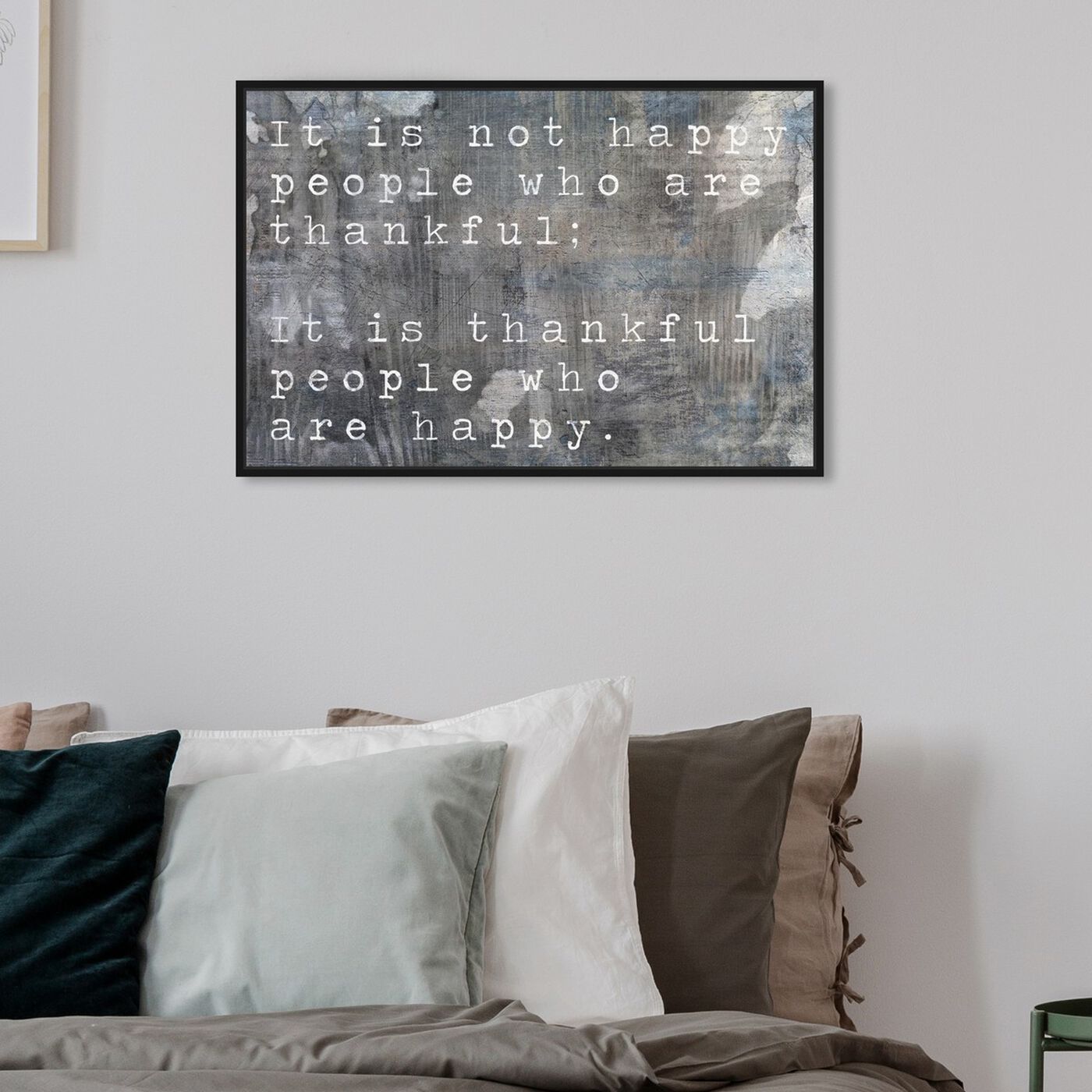 Hanging view of Happy People featuring typography and quotes and inspirational quotes and sayings art.