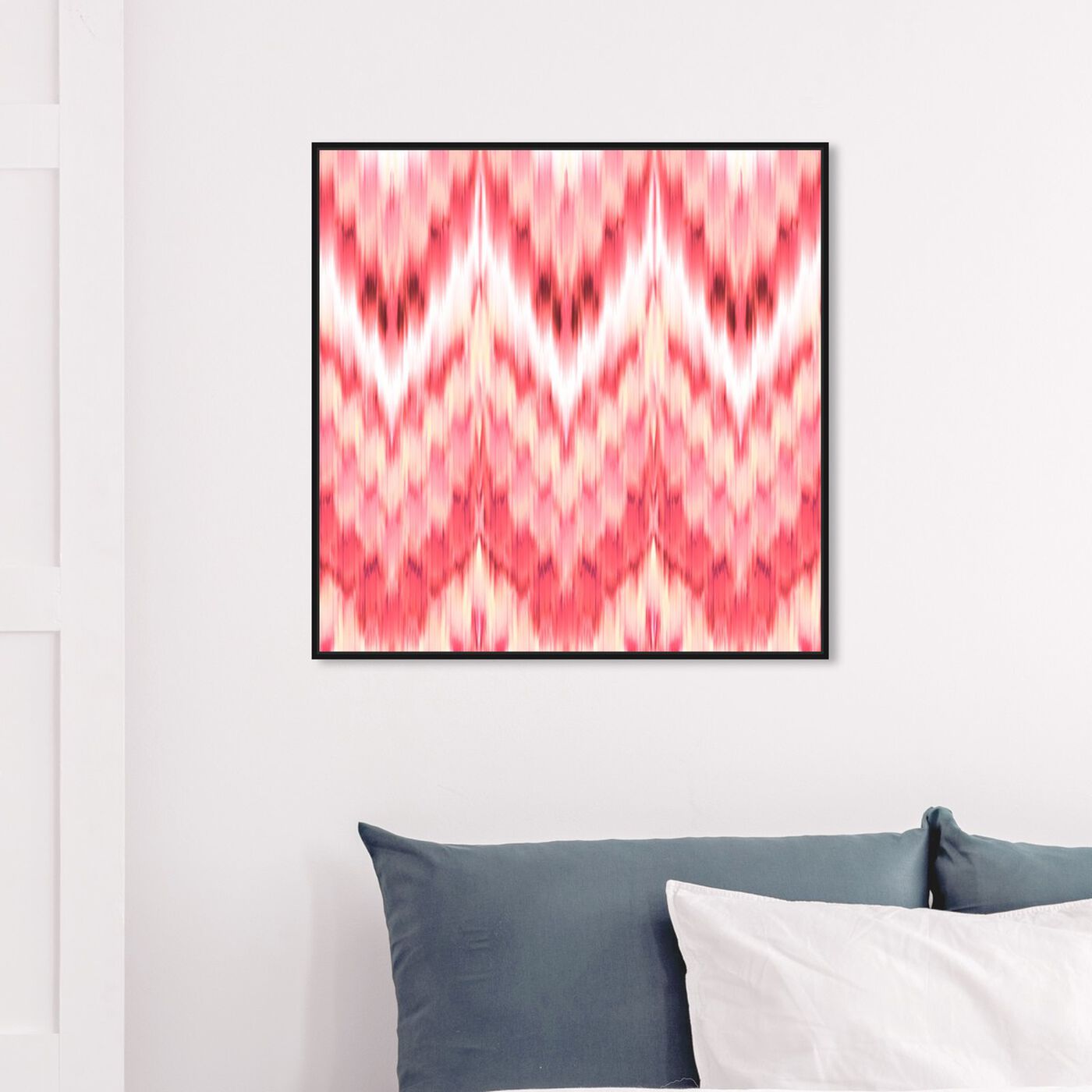 Hanging view of Dame Ikat featuring abstract and patterns art.