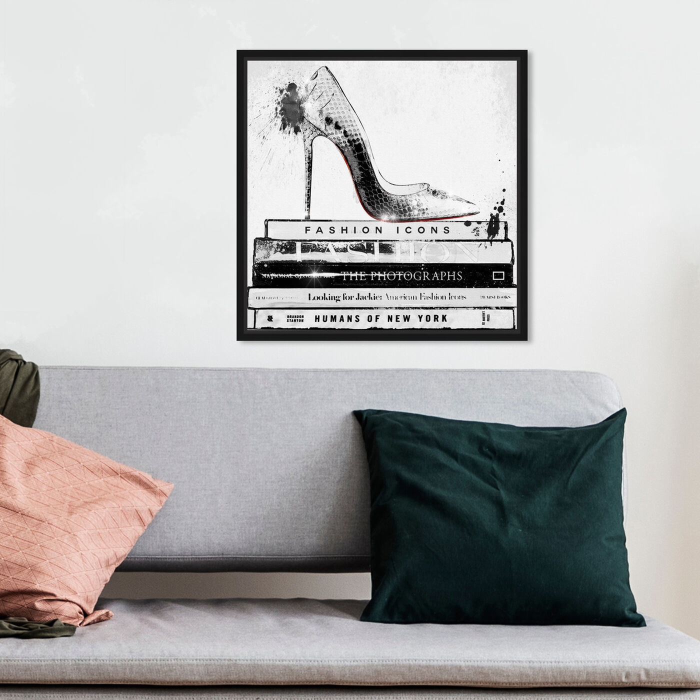 Hanging view of Fashion Icons featuring fashion and glam and shoes art.