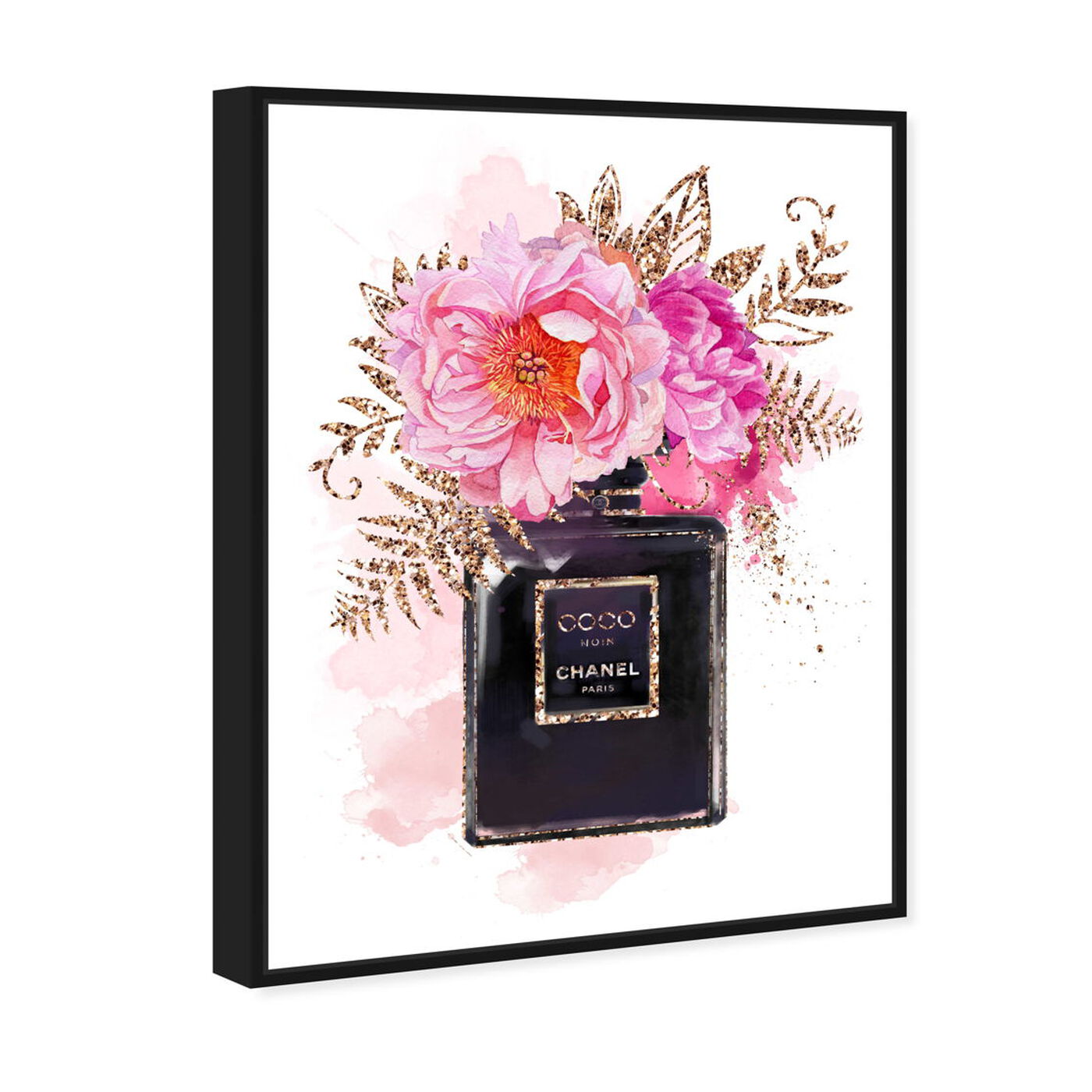 Angled view of Bottled Floral Scent featuring fashion and glam and perfumes art.