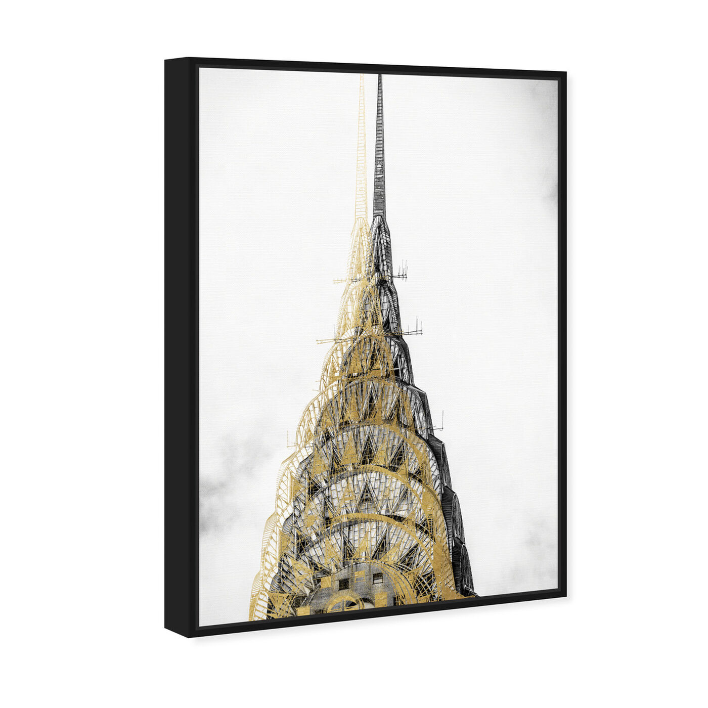 Angled view of Golden Building Top featuring architecture and buildings and united states buildings art.