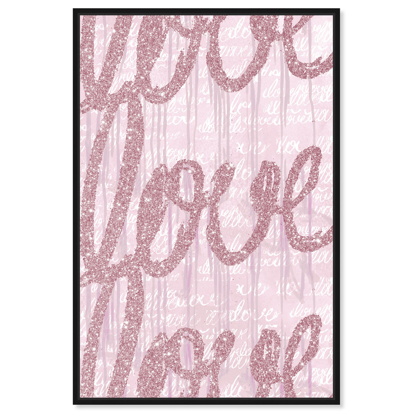 Front view of Round and Round Tall Blush Pink featuring typography and quotes and love quotes and sayings art.