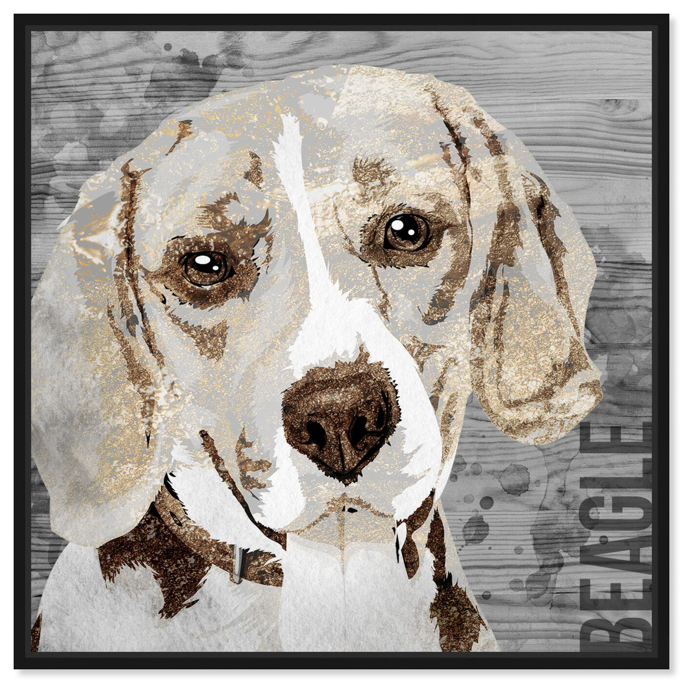 Front view of Love My Beagle featuring animals and dogs and puppies art.