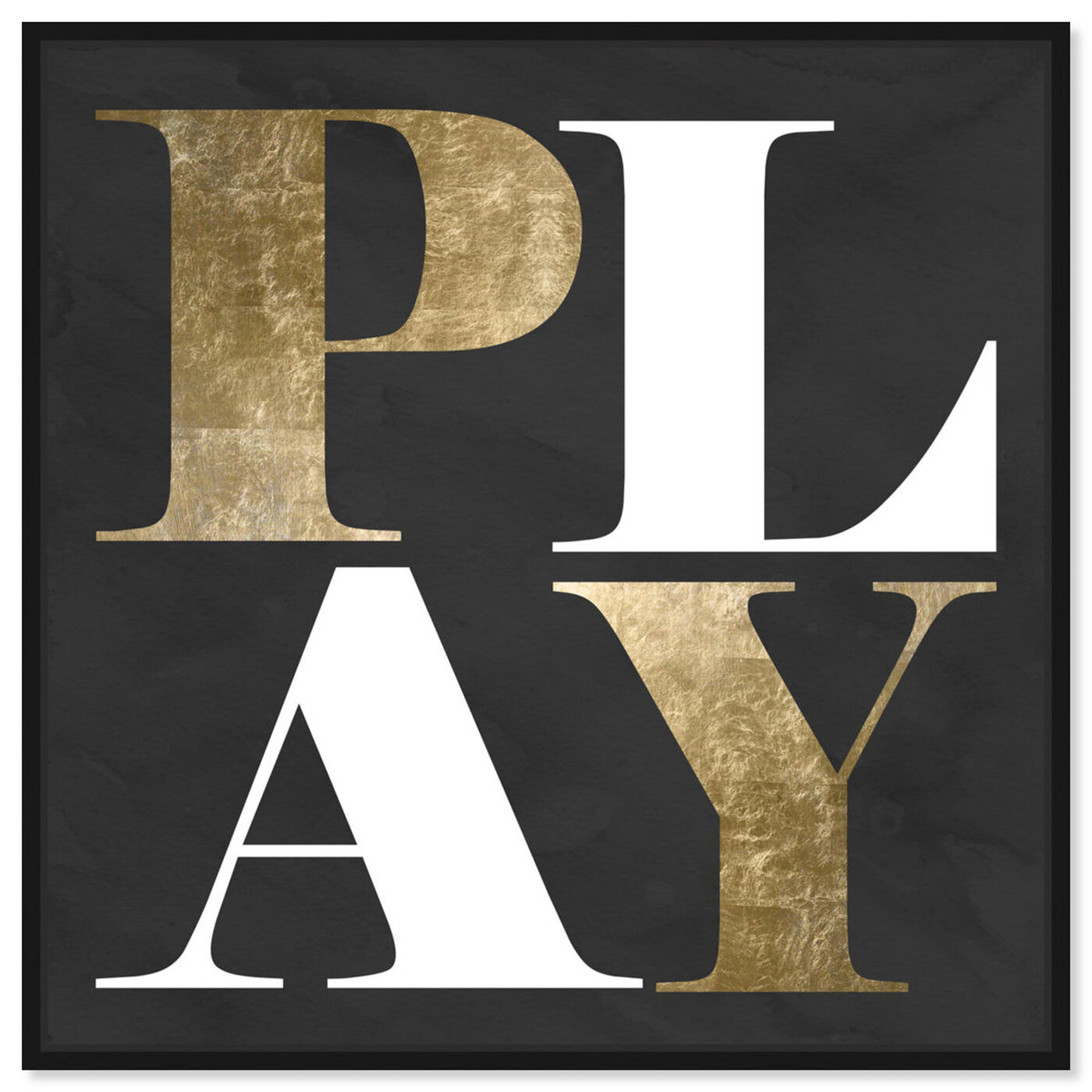Front view of Play Hard featuring typography and quotes and motivational quotes and sayings art.