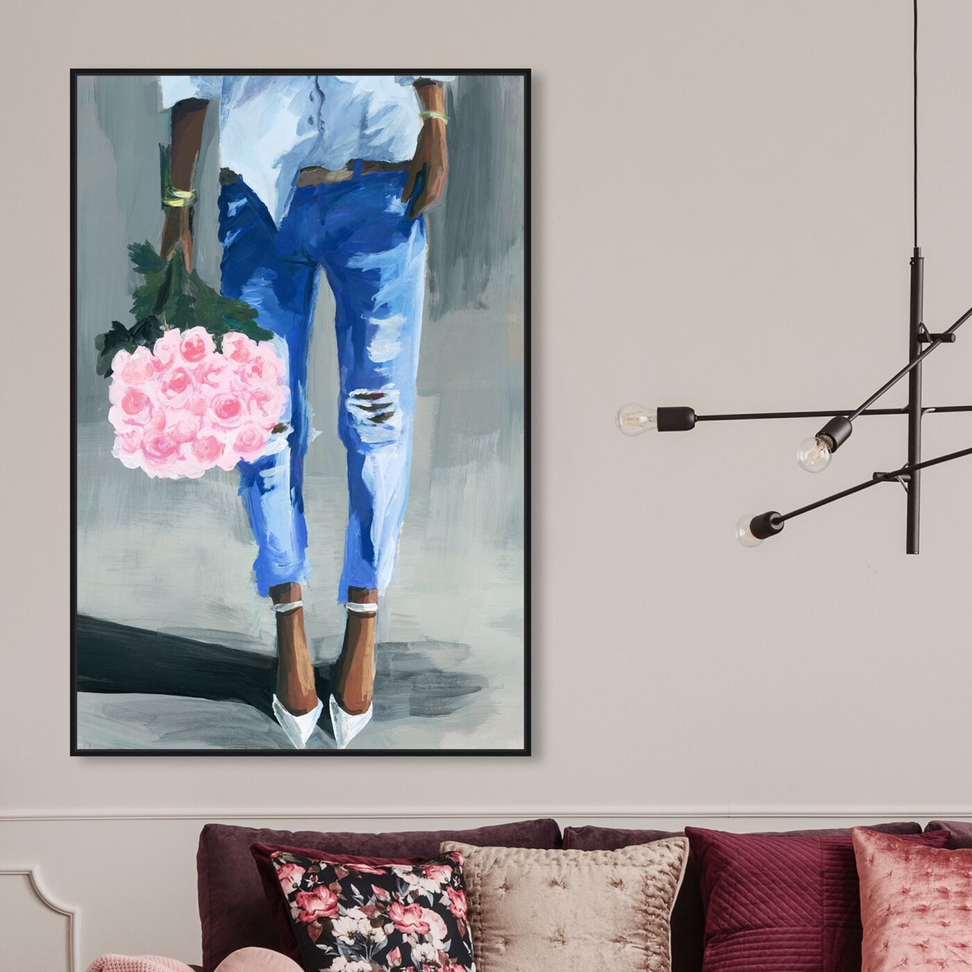 Hanging view of Me and My Bouquet featuring fashion and glam and outfits art.
