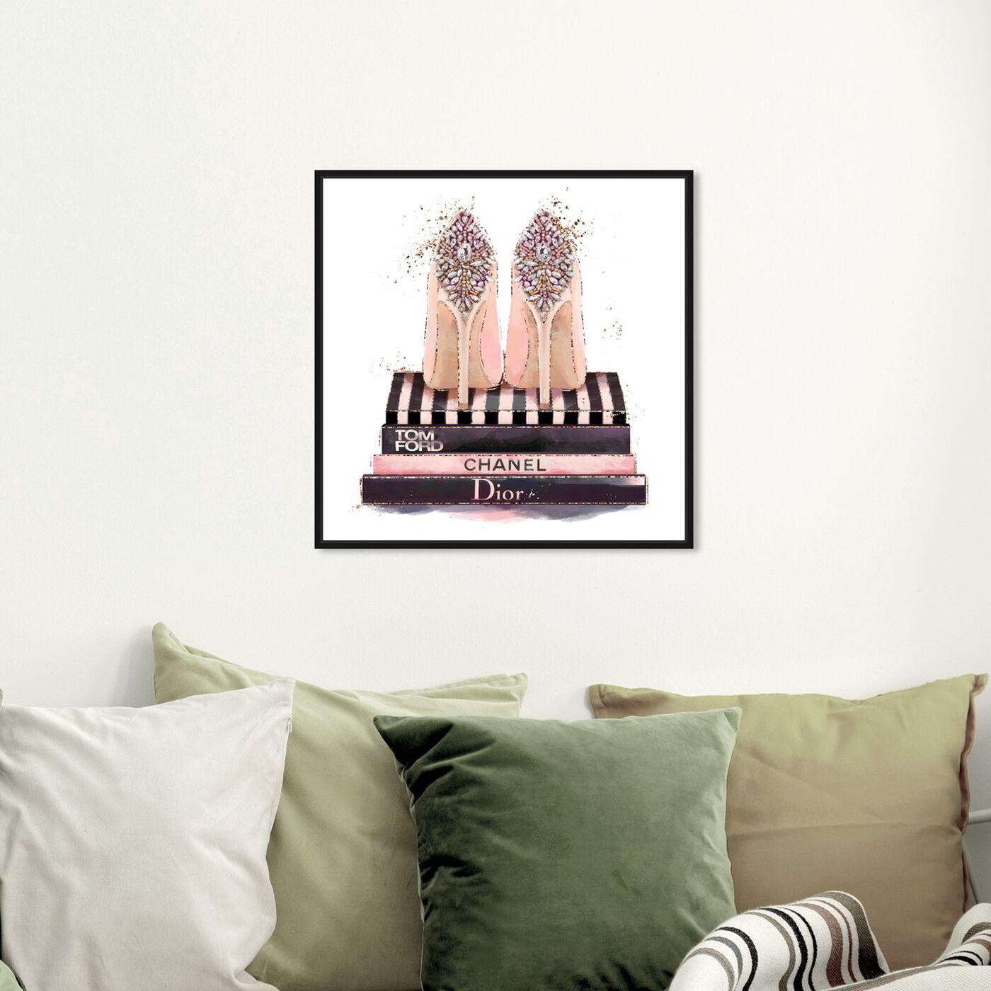 Hanging view of Treasured Shoes featuring fashion and glam and shoes art.