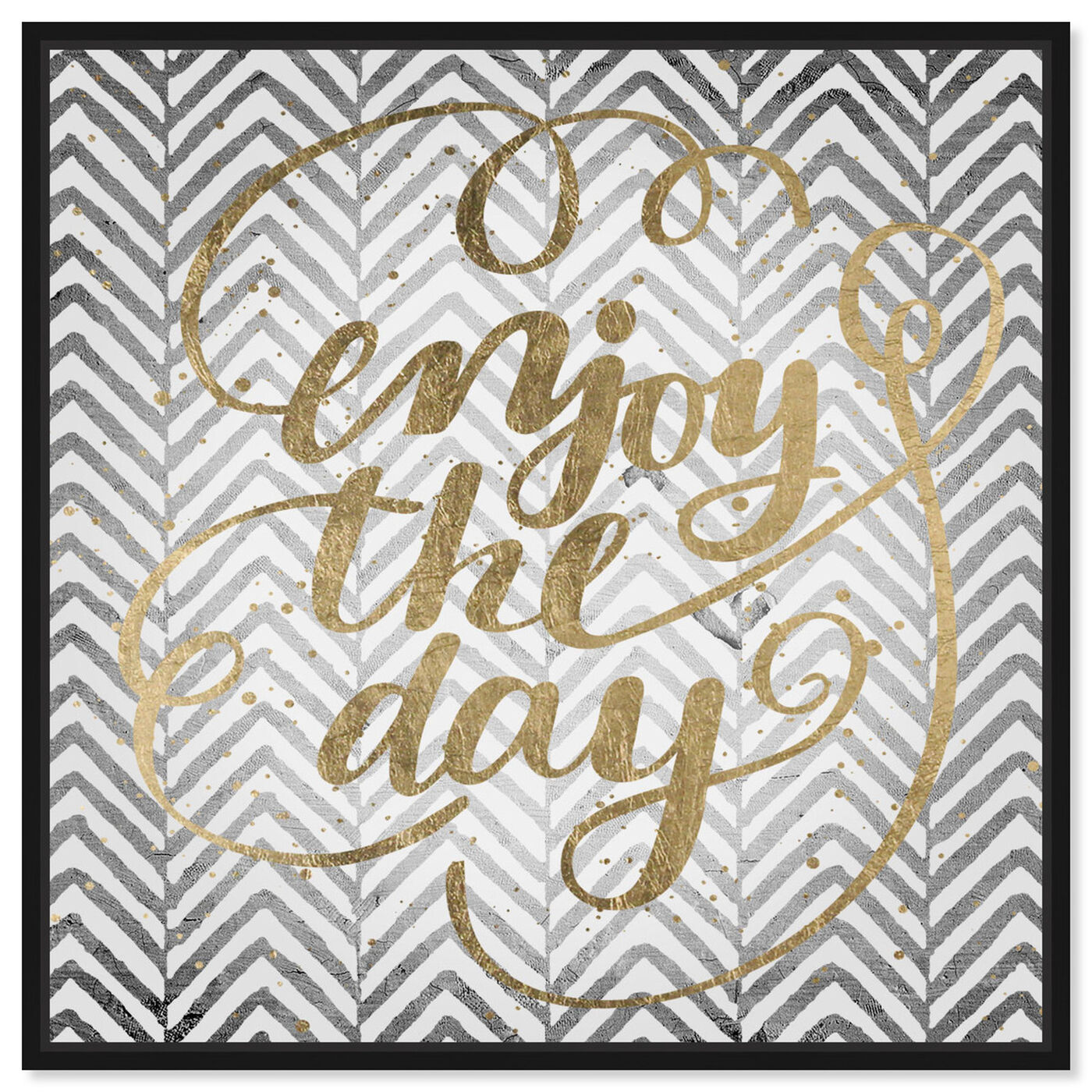Front view of Enjoy All Days featuring typography and quotes and inspirational quotes and sayings art.