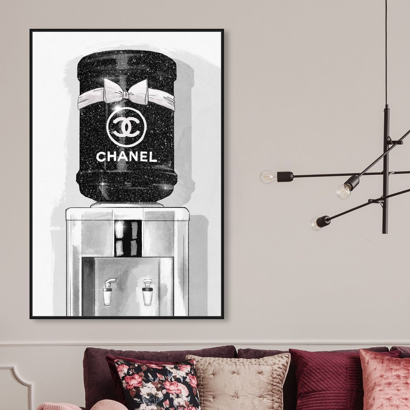 Hanging view of French Luxe Watercooler featuring fashion and glam and fashion art.