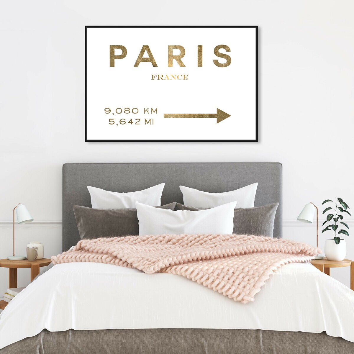 Paris Road Sign | Fashion and Glam Wall Art by Oliver Gal
