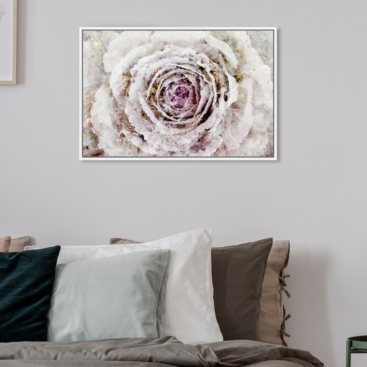 Hanging view of Winter New York Flower featuring floral and botanical and florals art.