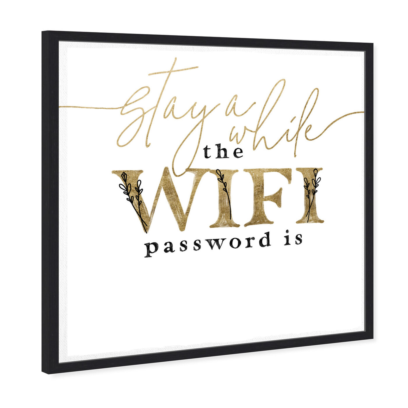 Angled view of Wifi Password Simple Casual featuring education and office and whiteboards art.