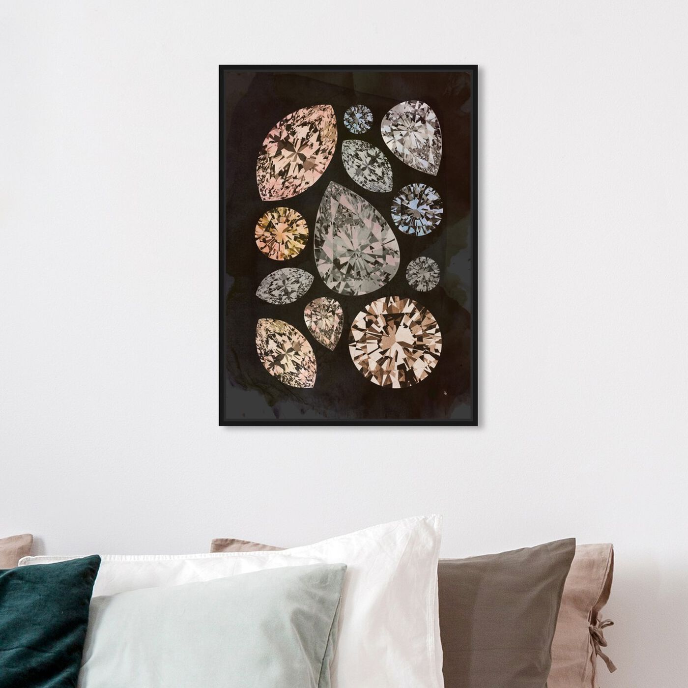 Hanging view of Autumn Stones featuring abstract and crystals art.