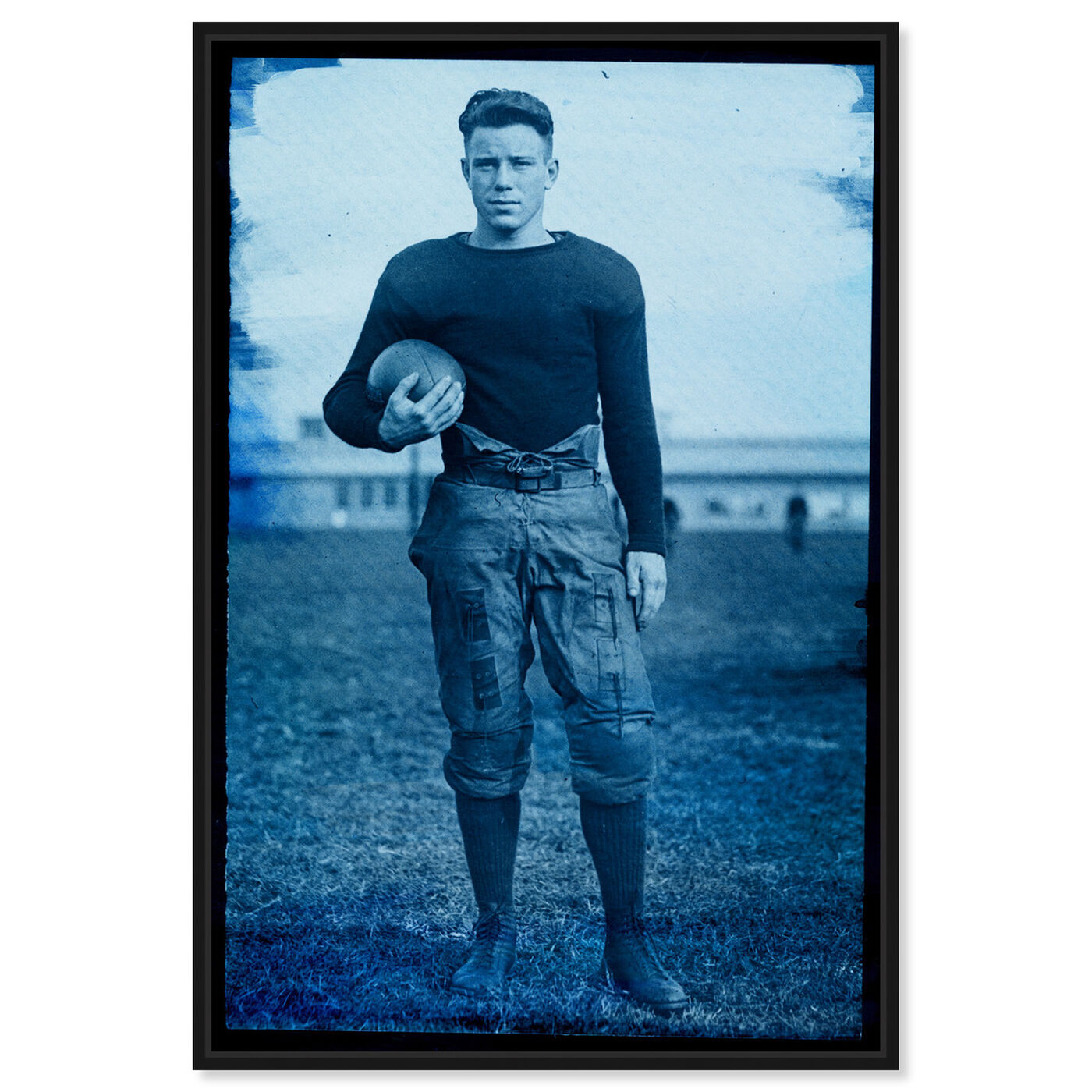 Front view of 1922 Navy Football Player featuring sports and teams and football art.