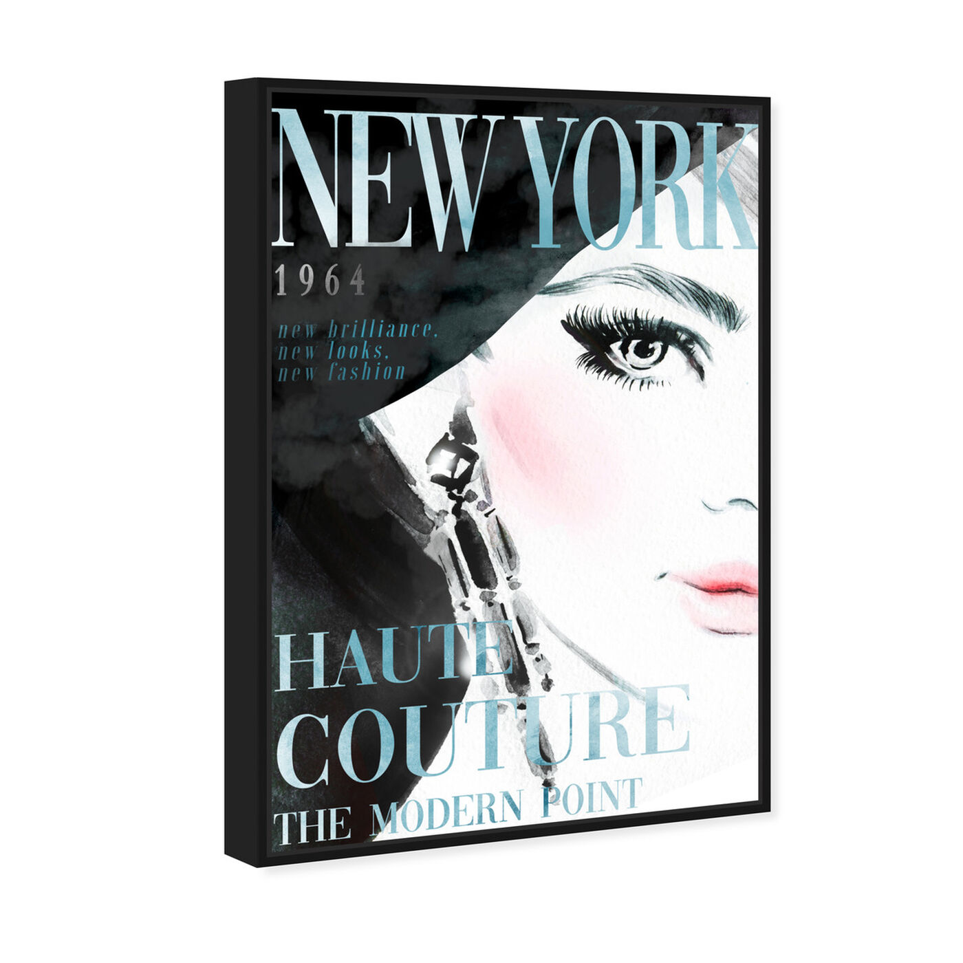 Angled view of Cover New York Aqua featuring advertising and publications art.