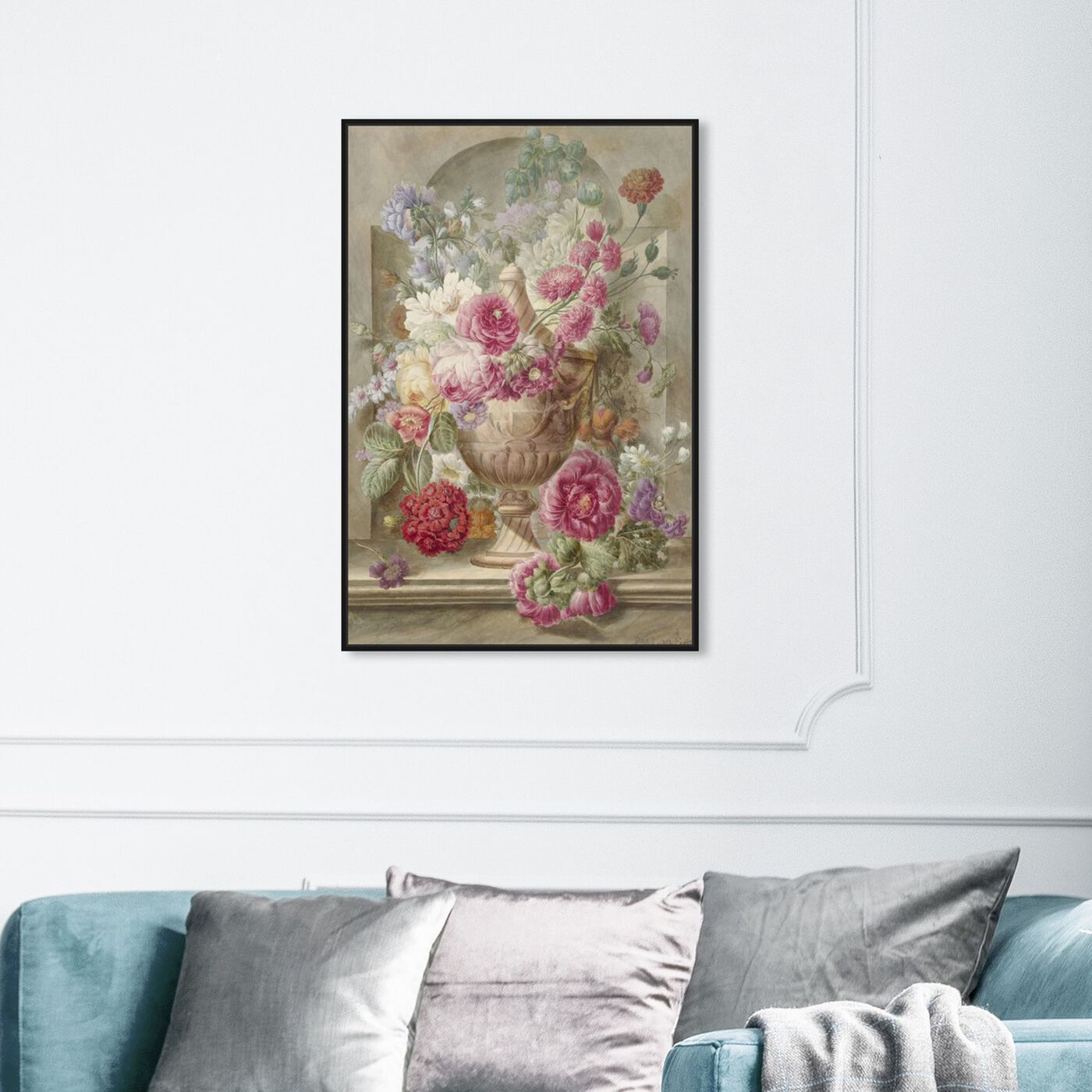 Hanging view of Flower Arrangement XII - The Art Cabinet featuring floral and botanical and florals art.