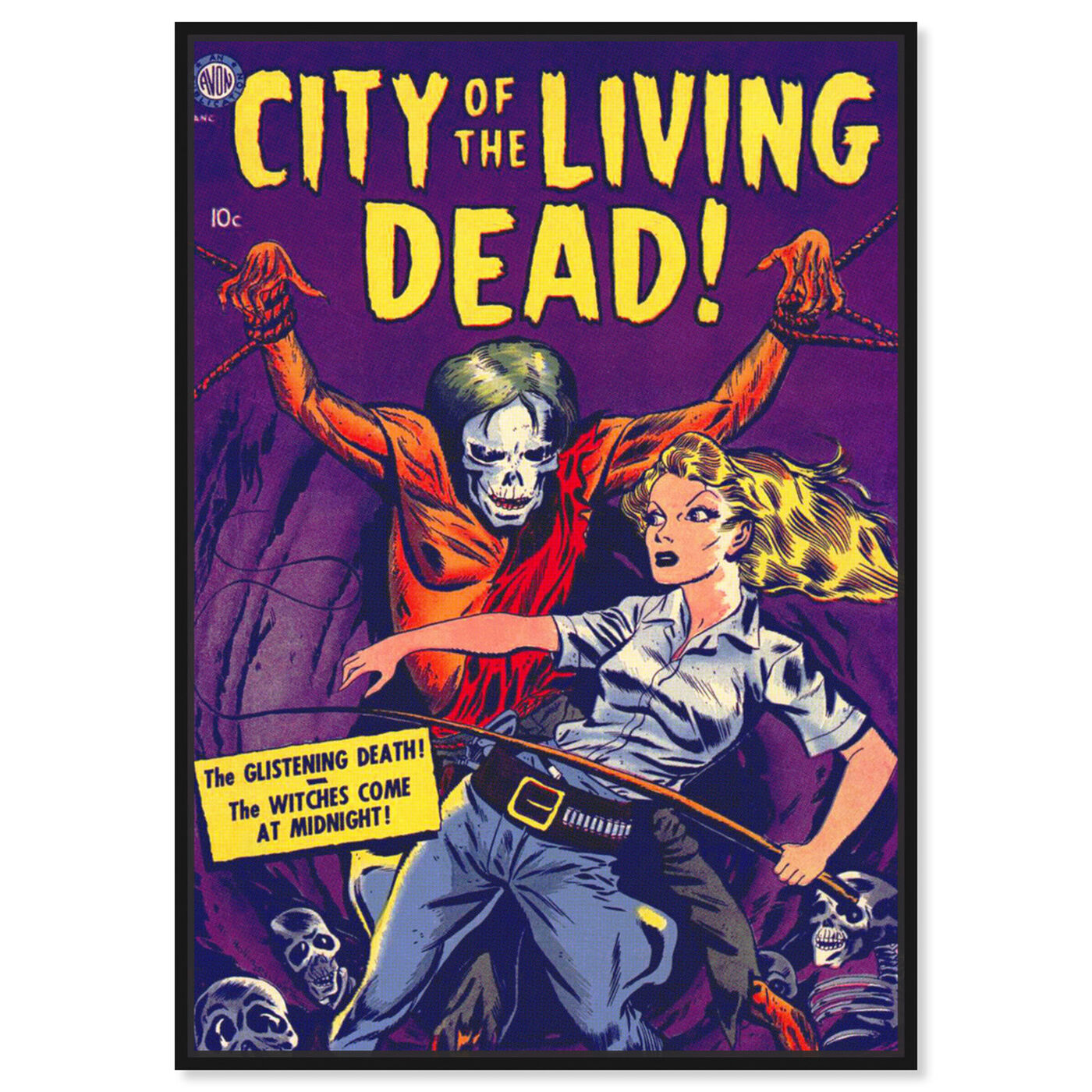 Front view of City Of The Living Dead featuring advertising and comics art.