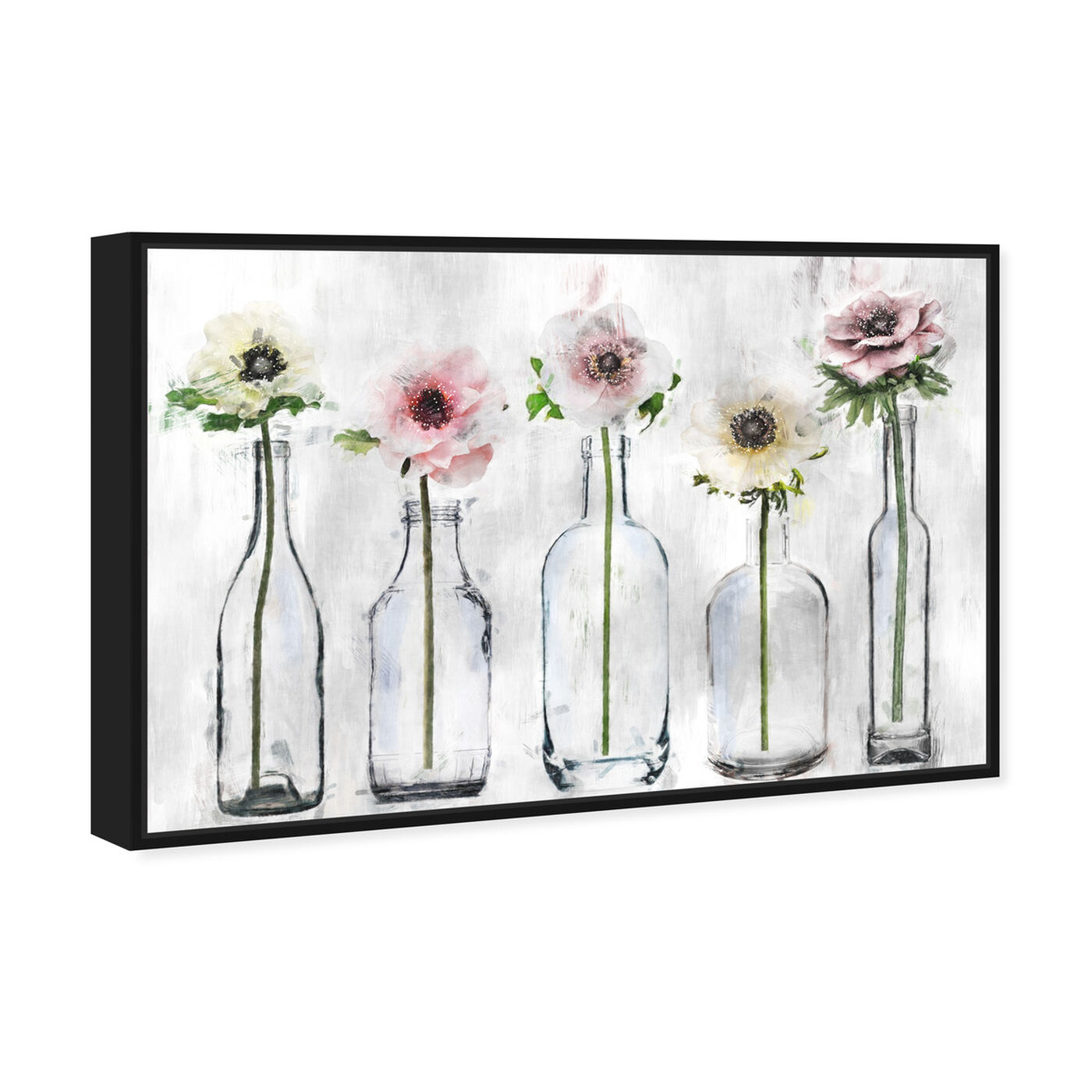 Angled view of Anemone Floral featuring floral and botanical and florals art.