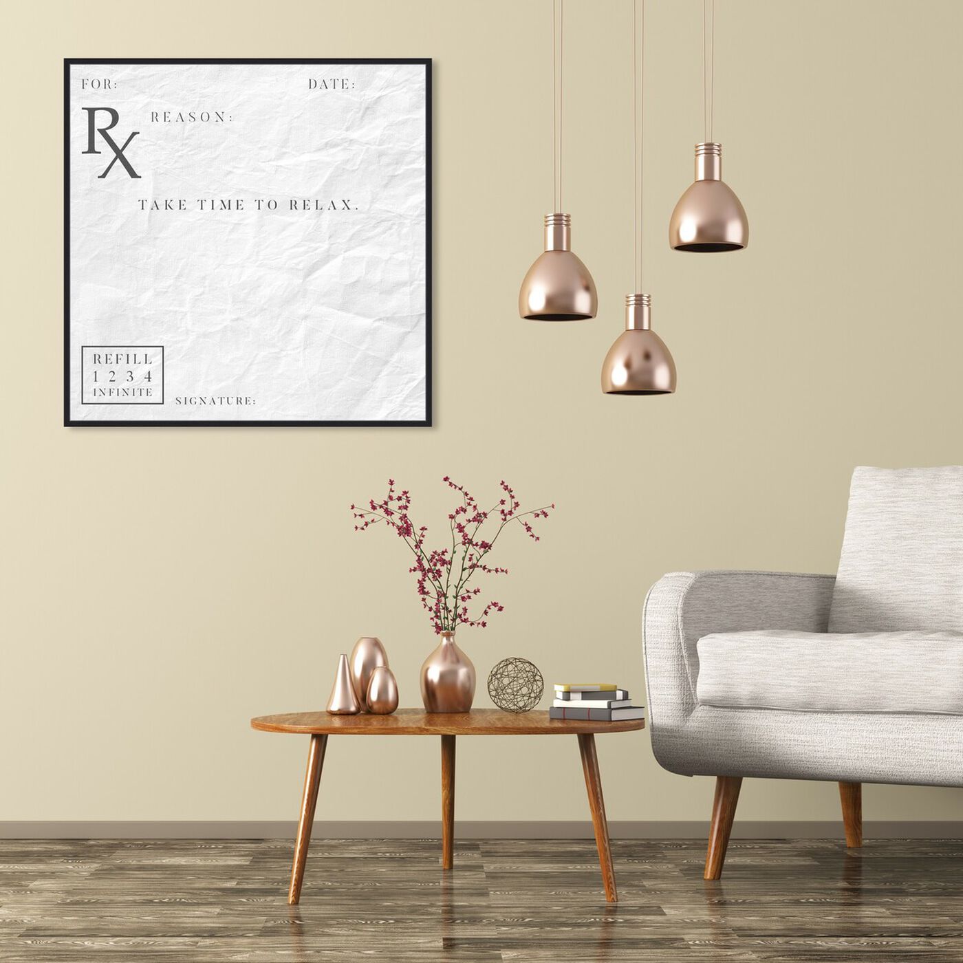 Hanging view of Take Time To Relax featuring typography and quotes and funny quotes and sayings art.
