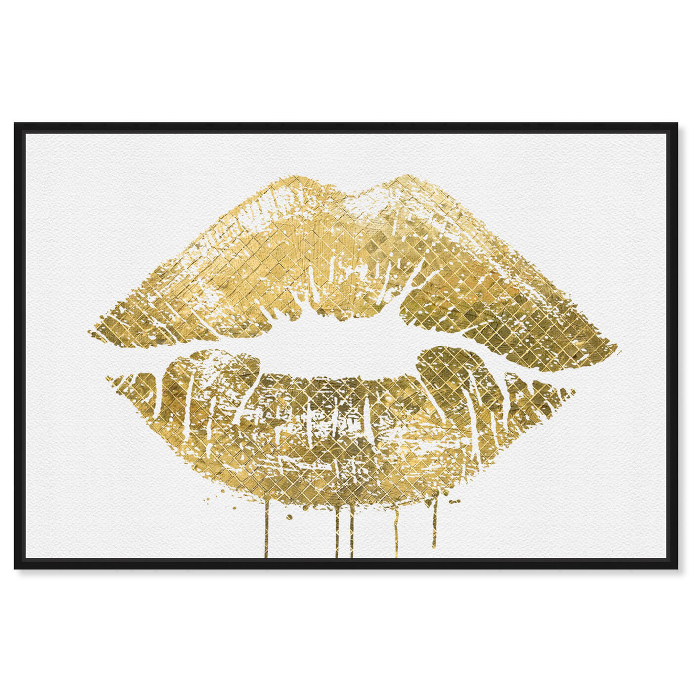 Front view of More Gold Please featuring fashion and glam and lips art.