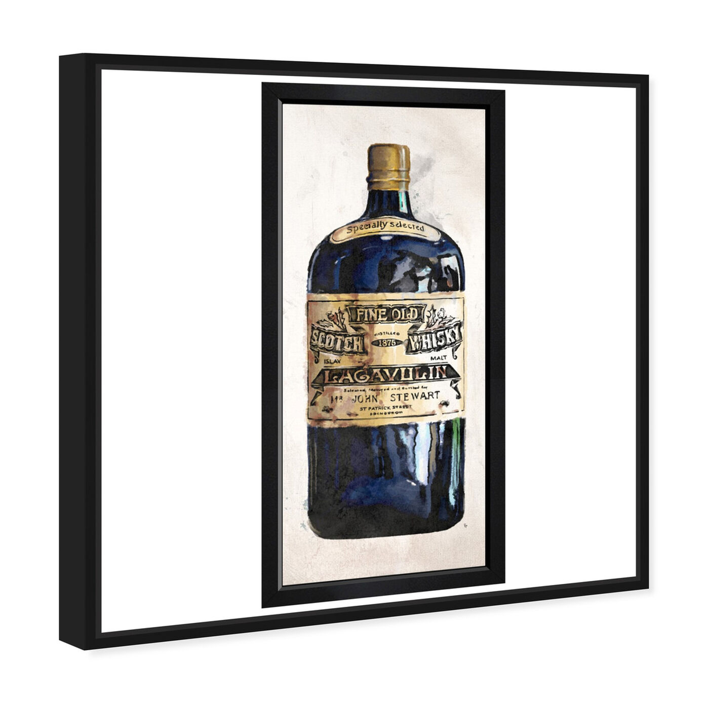 Angled view of Fine Old Whiskey II featuring drinks and spirits and liquor art.