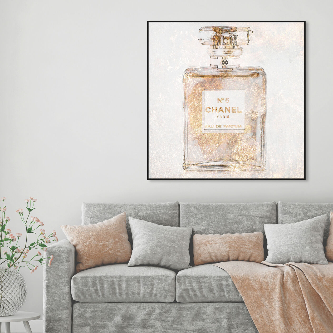 Oliver Gal 'Paris Glitter Spring' Fashion and Glam Wall Art Framed Print  Perfumes - Gray, Pink - Bed Bath & Beyond - 32194562