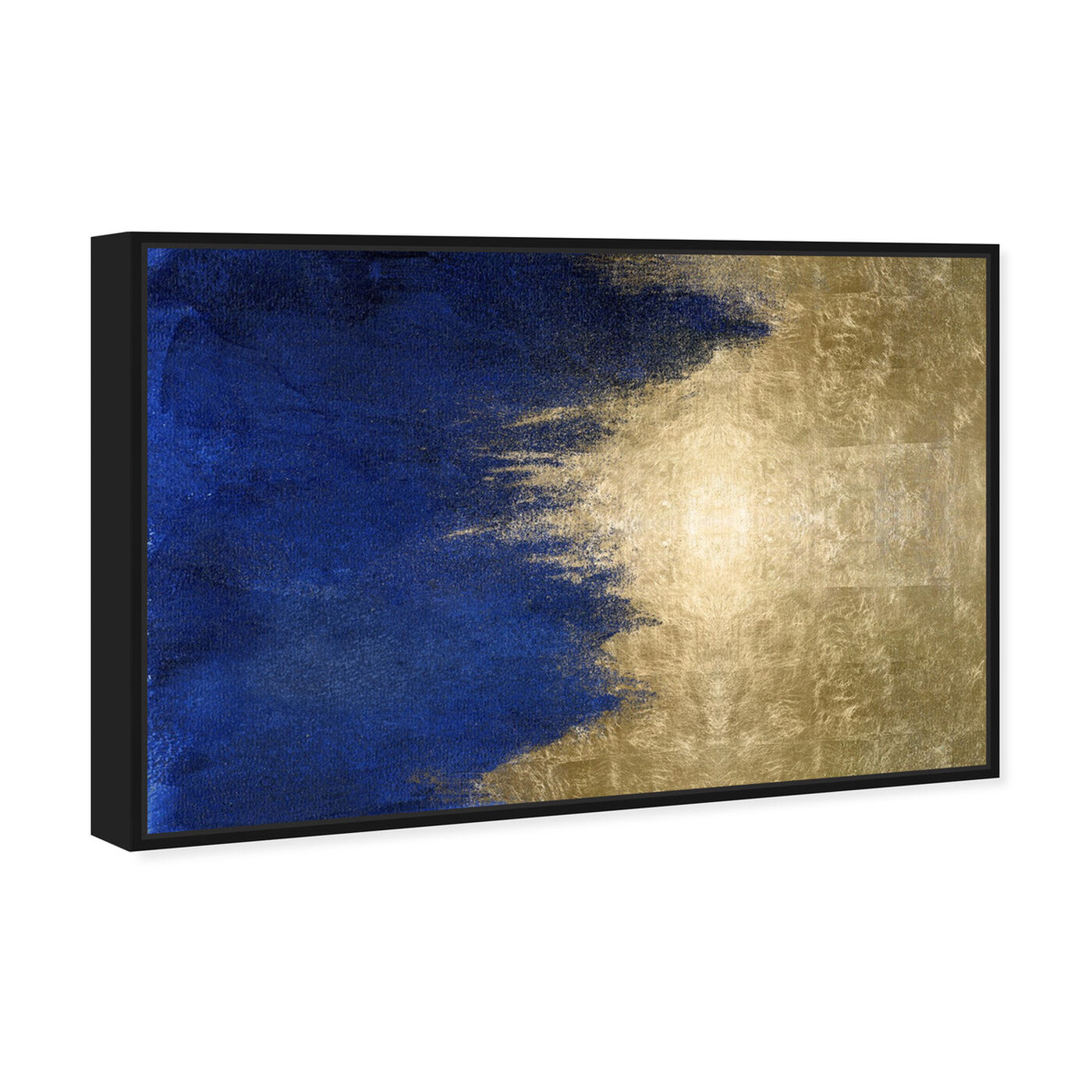 Angled view of Light symphony in Blue featuring abstract and paint art.