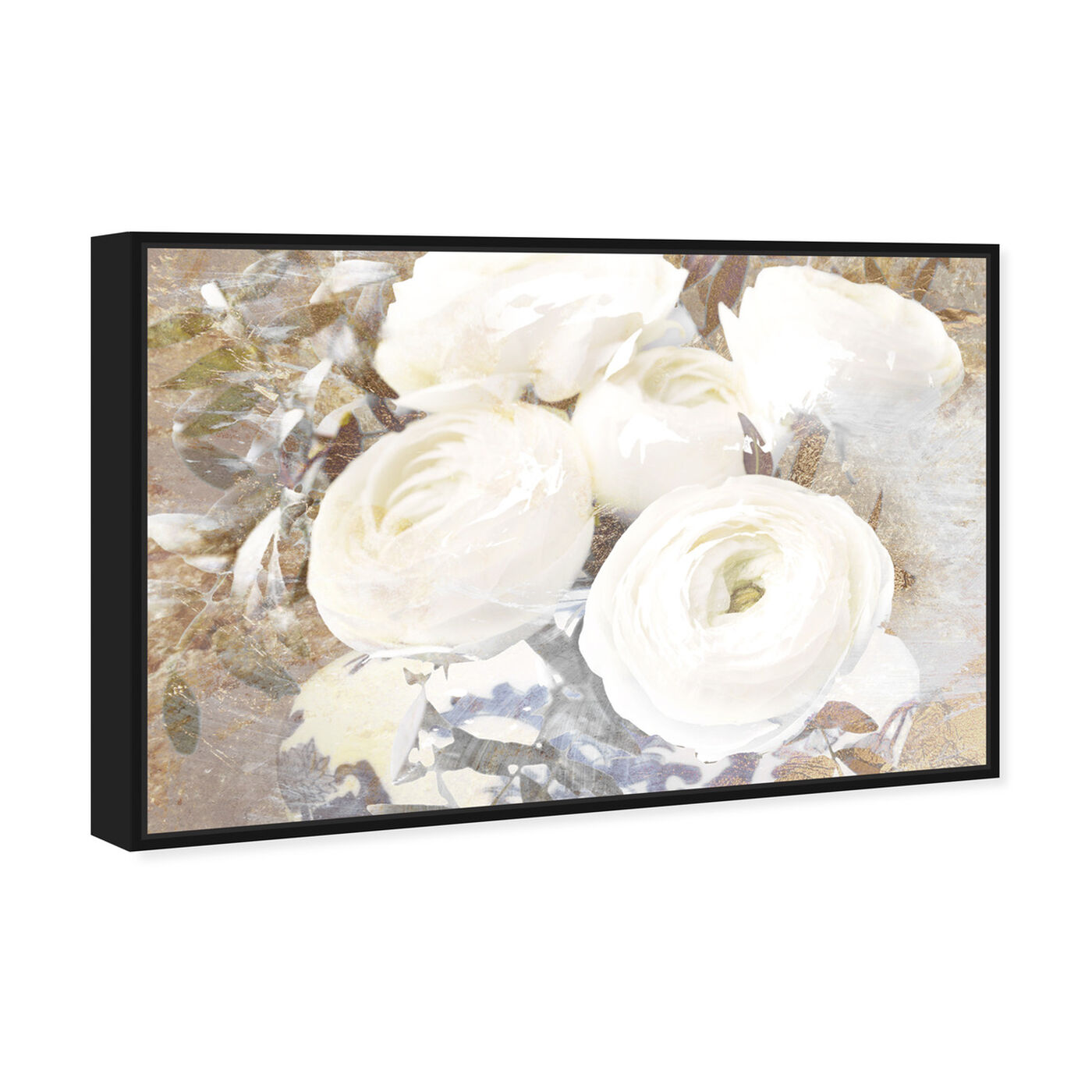 Angled view of Serving Ranunculus featuring floral and botanical and florals art.