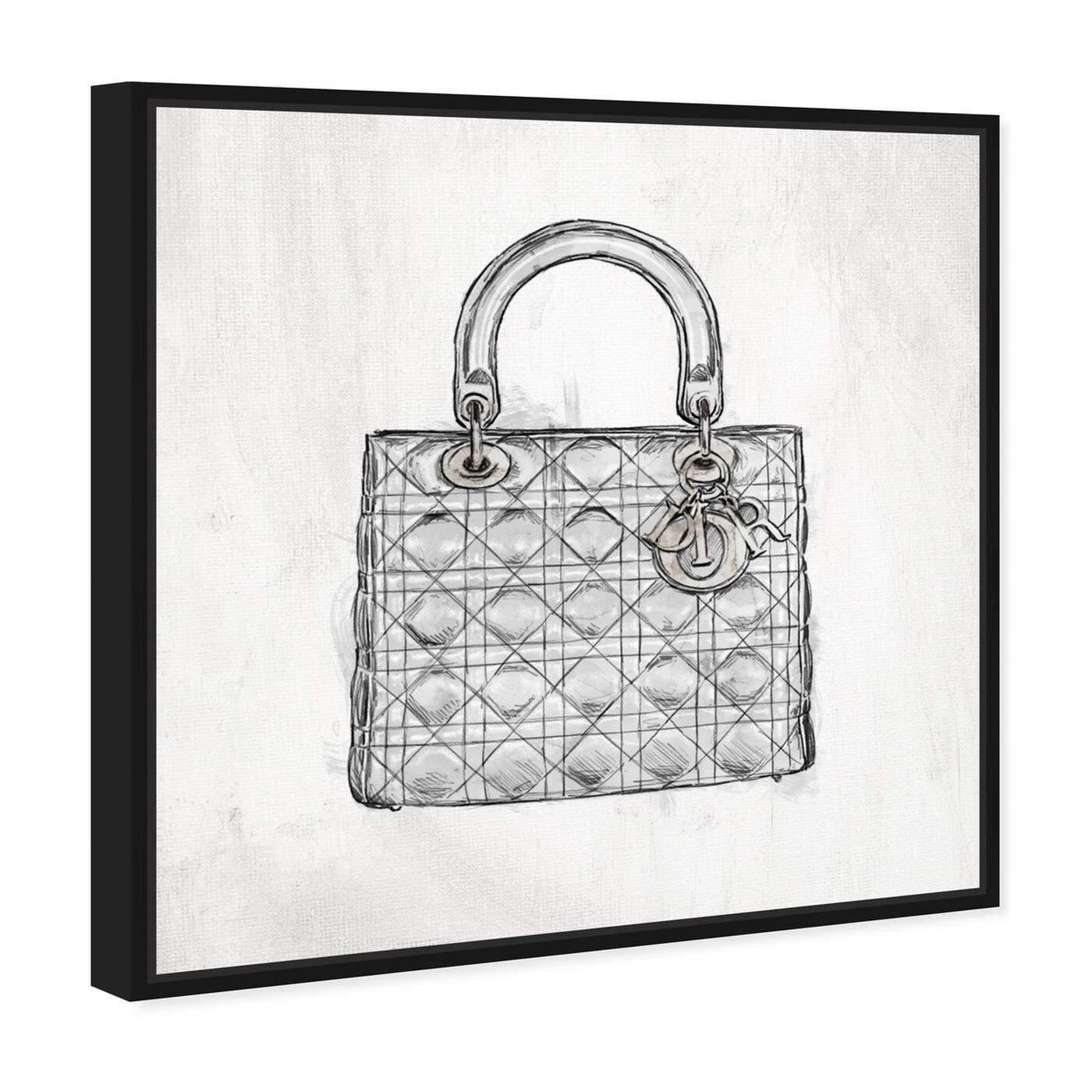 Angled view of Christian's Essentials White featuring fashion and glam and handbags art.