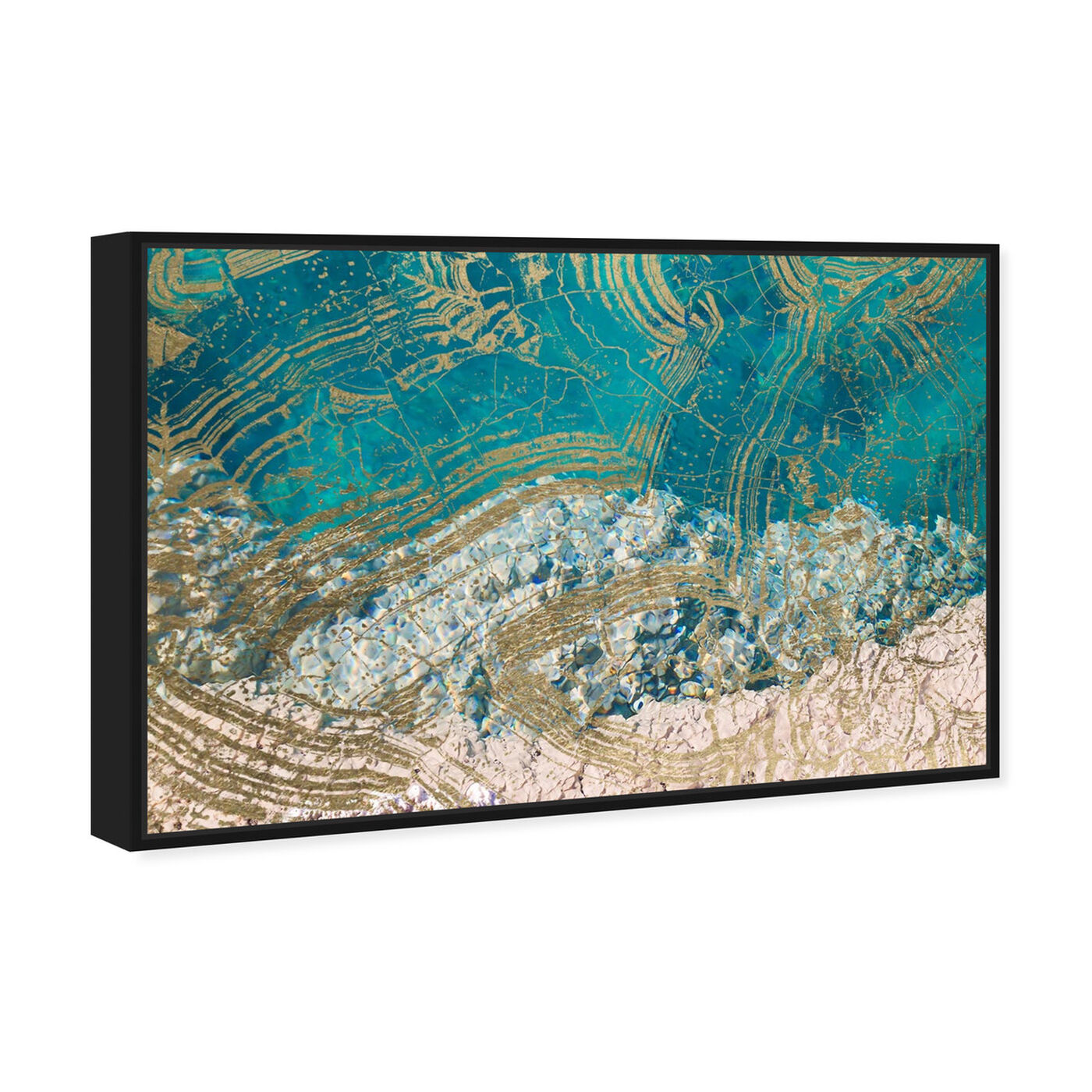 Angled view of Salt Water featuring abstract and textures art.