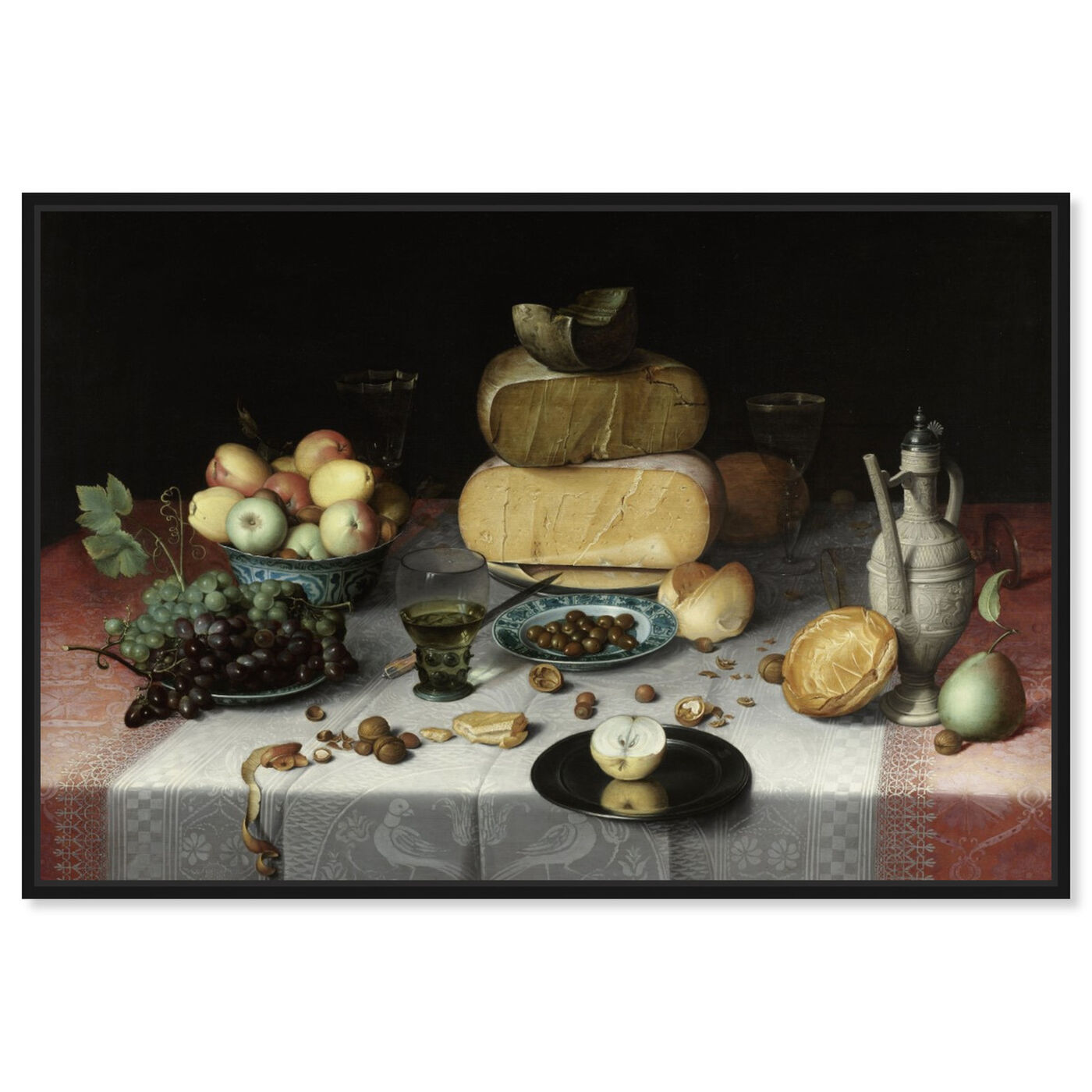 Front view of Cheese and Fruit - The Art Cabinet featuring classic and figurative and realism art.