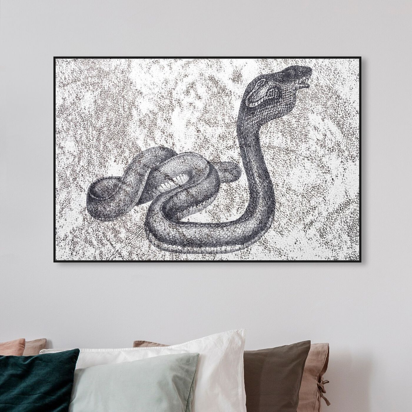 Hanging view of Serpiente Dos featuring animals and zoo and wild animals art.