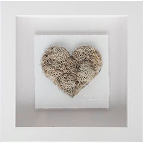 Pure Taupe Heart - Moss