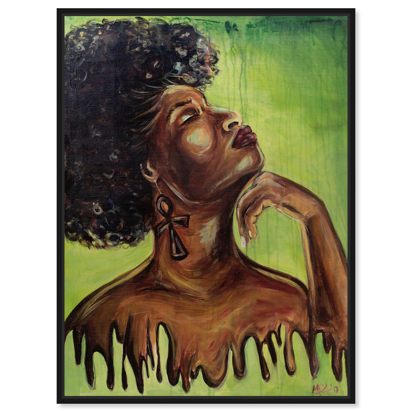 Front view of Marissa Anderson - Dripping Melanin featuring people and portraits and portraits art.