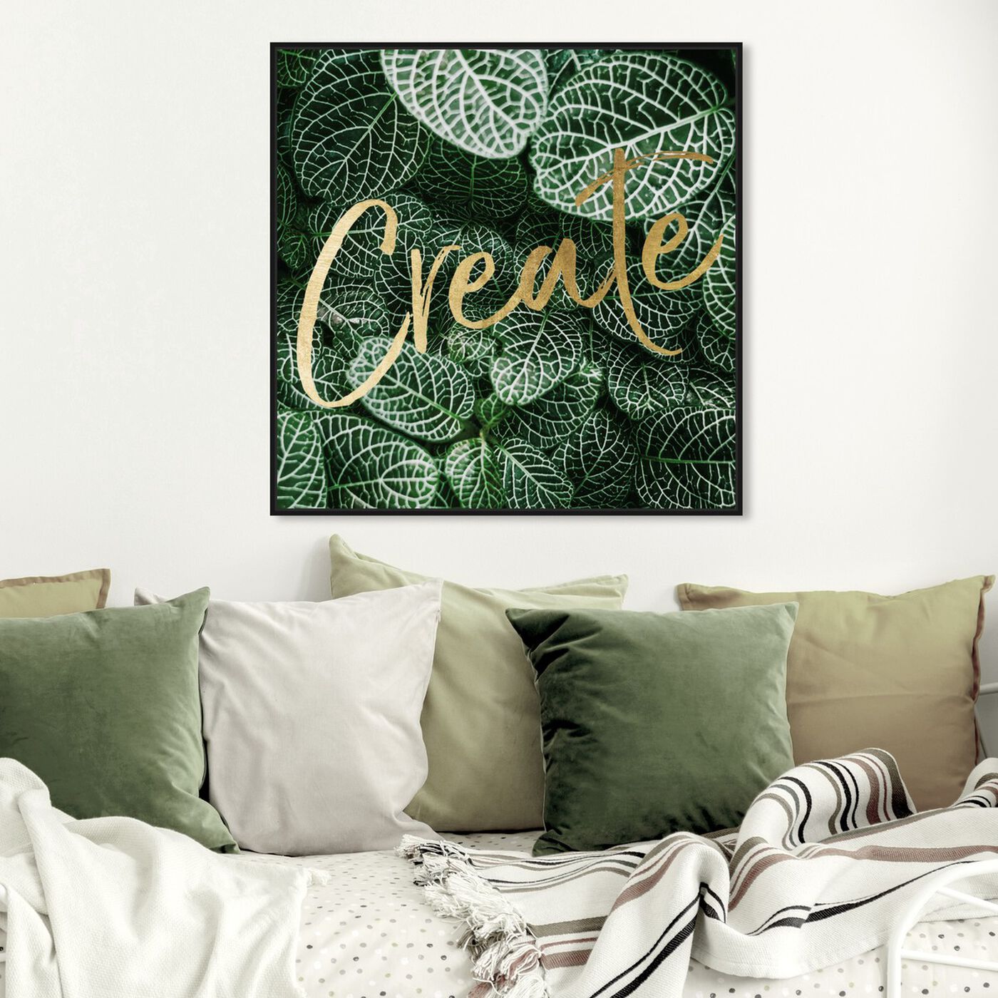 Hanging view of Create Jungle featuring typography and quotes and motivational quotes and sayings art.