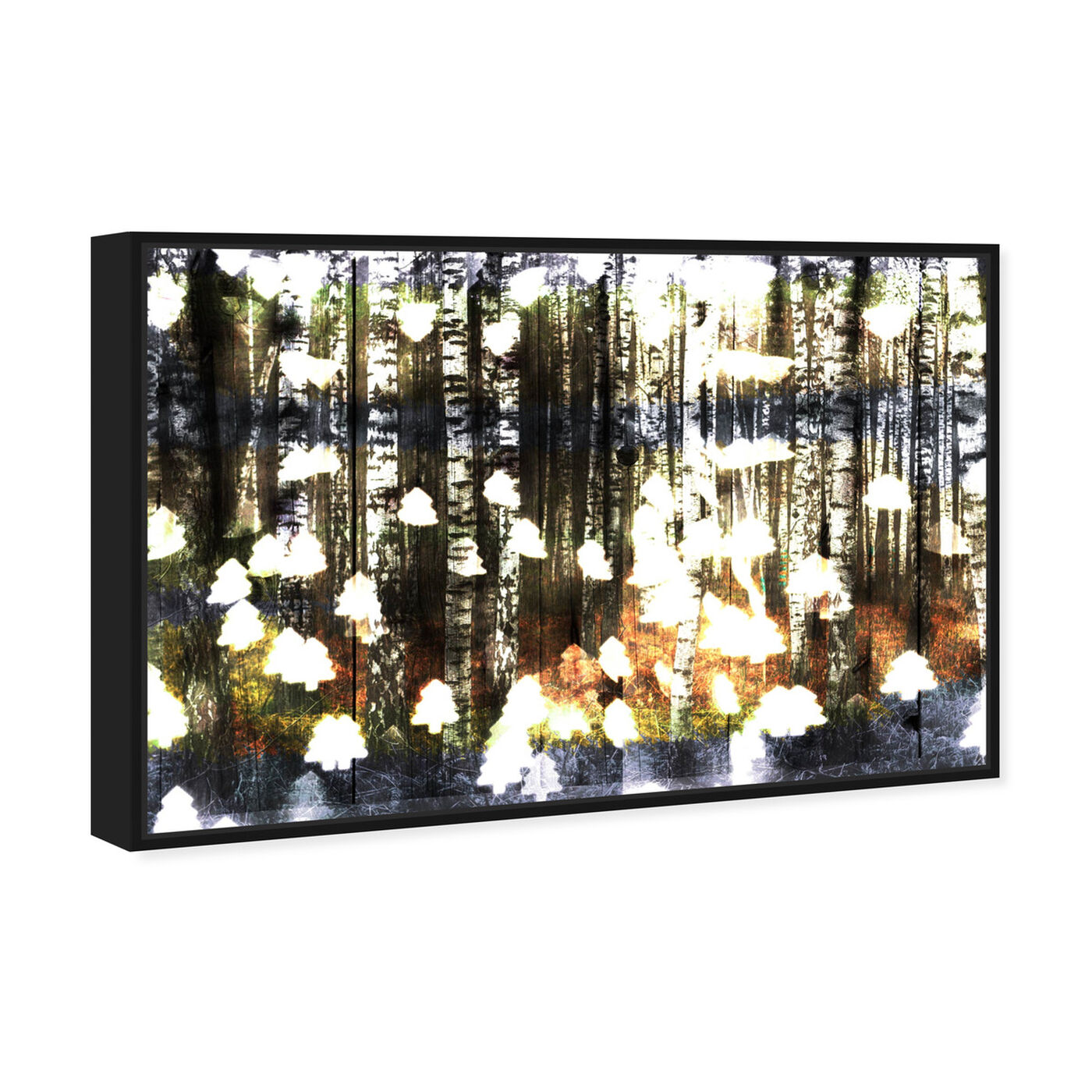 Angled view of Birch Land featuring nature and landscape and forest landscapes art.