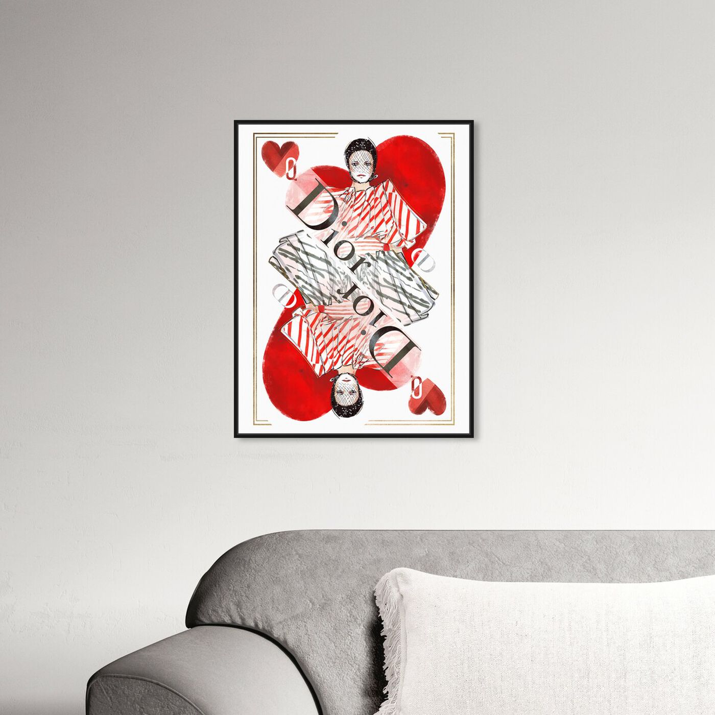 Hanging view of Queen of Hearts Scarlet featuring fashion and glam and outfits art.
