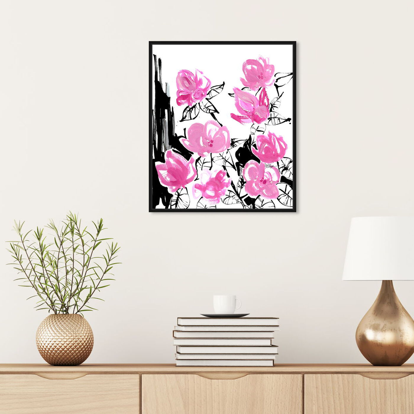 Hanging view of Denise Elnajjar - The Blooms featuring floral and botanical and florals art.
