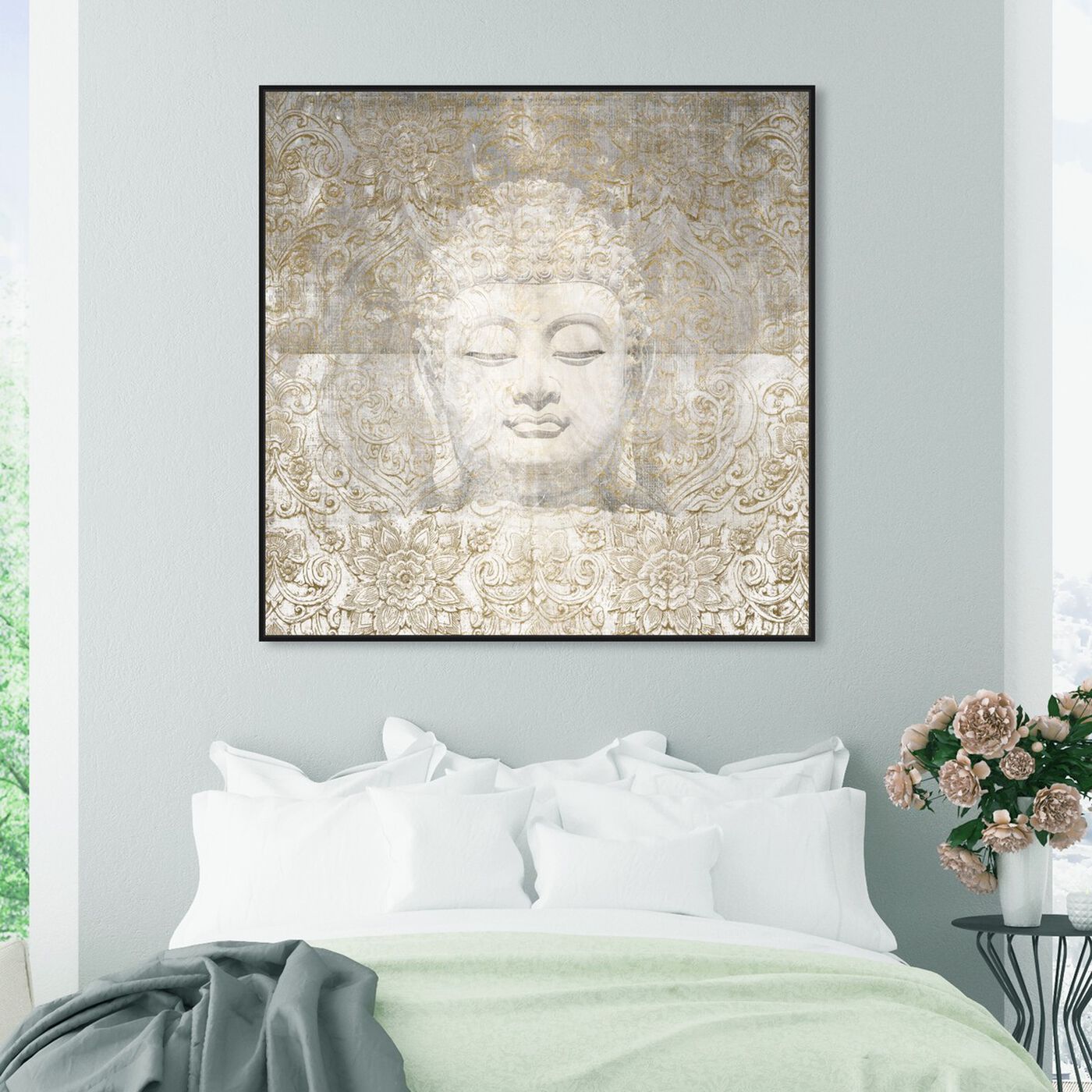 Hanging view of Calm and Floral featuring spiritual and religious and spiritual art.