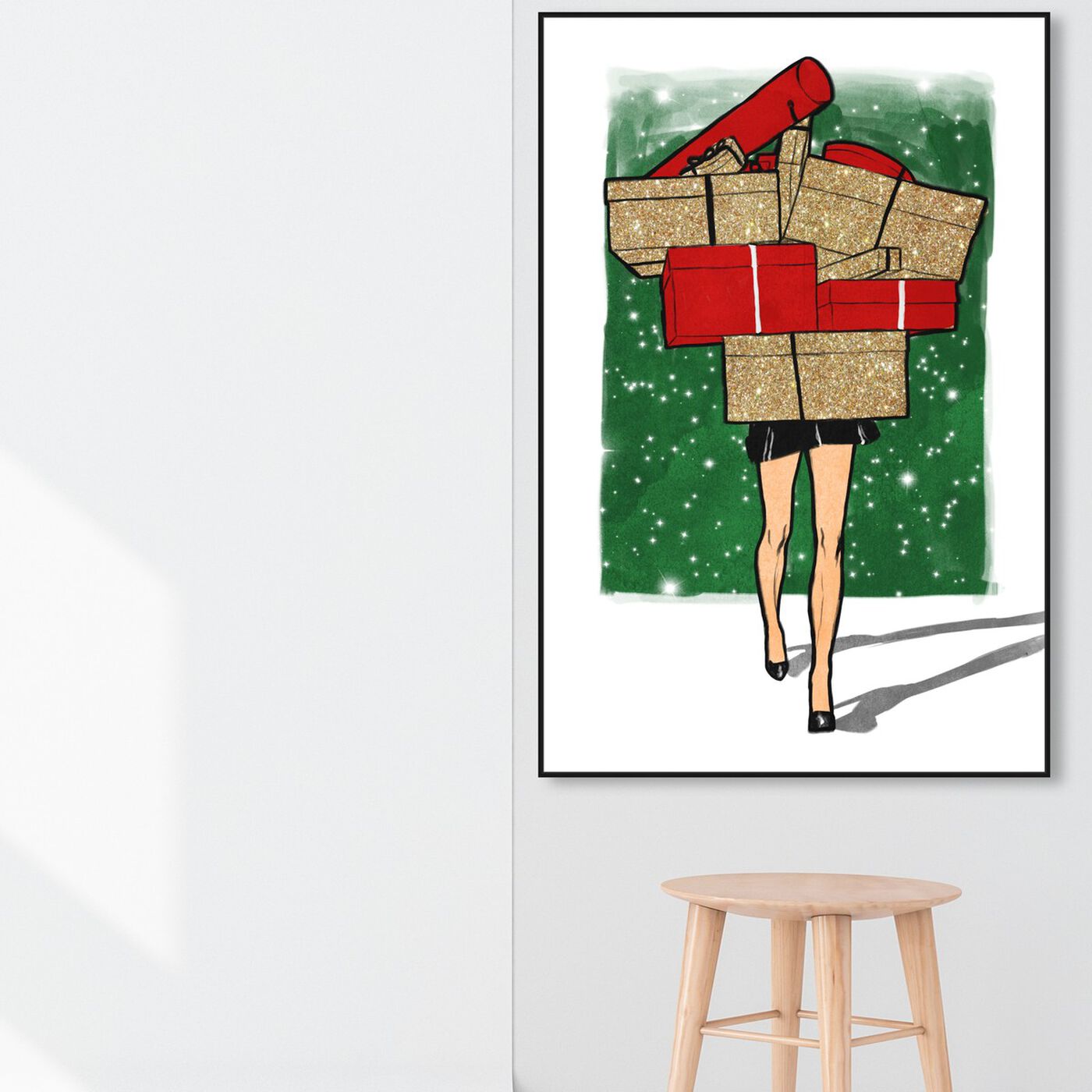 Hanging view of Holiday Gifts Overload featuring fashion and glam and dress art.