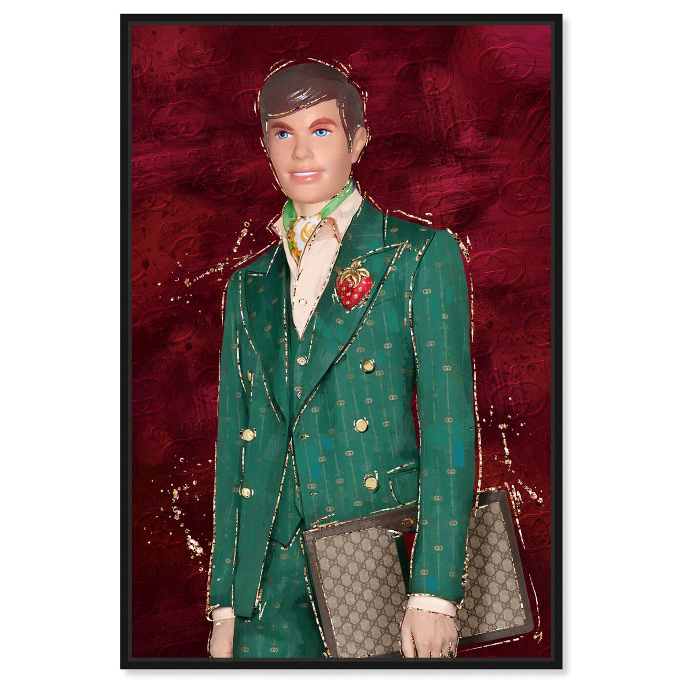 Front view of Glam Gentleman Doll featuring fashion and glam and dolls art.