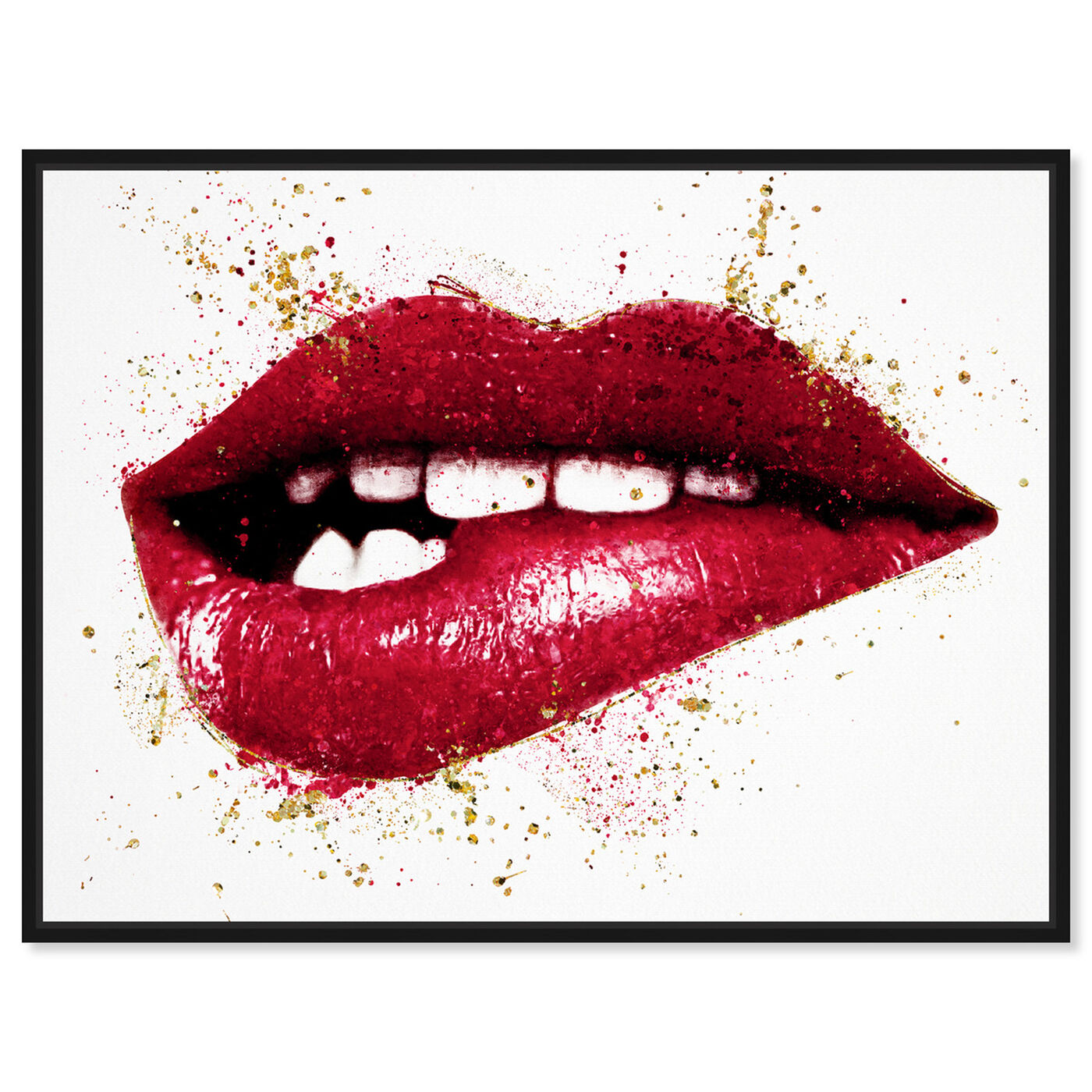 Front view of Rouge Lip Bite featuring fashion and glam and lips art.