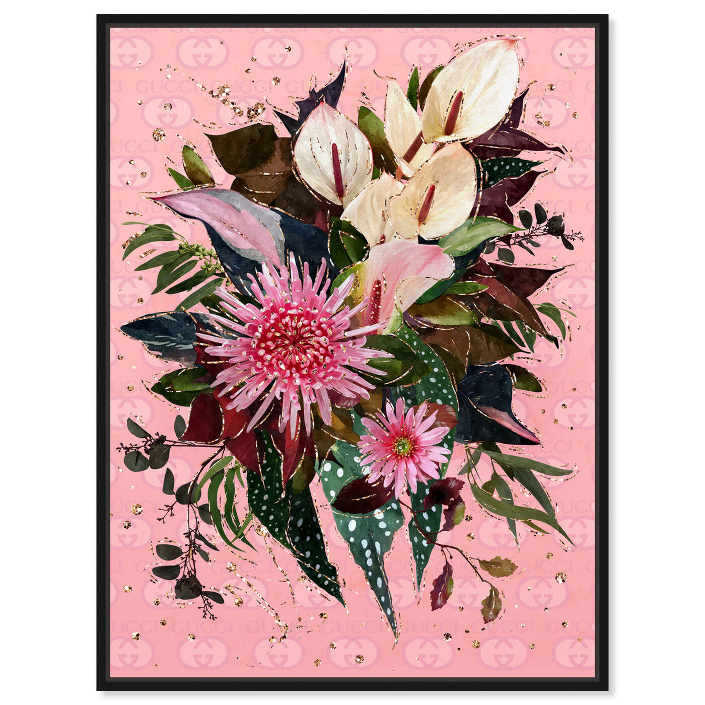 Front view of The Garden Bouquet featuring floral and botanical and florals art.
