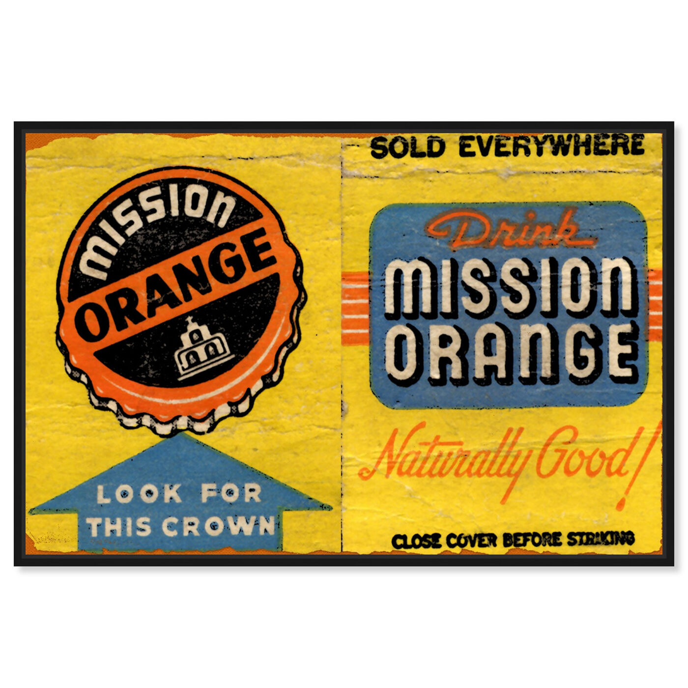 Front view of Mission Orange featuring advertising and posters art.