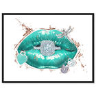 Front view of Aqua Mar Lips featuring fashion and glam and lips art. image number null