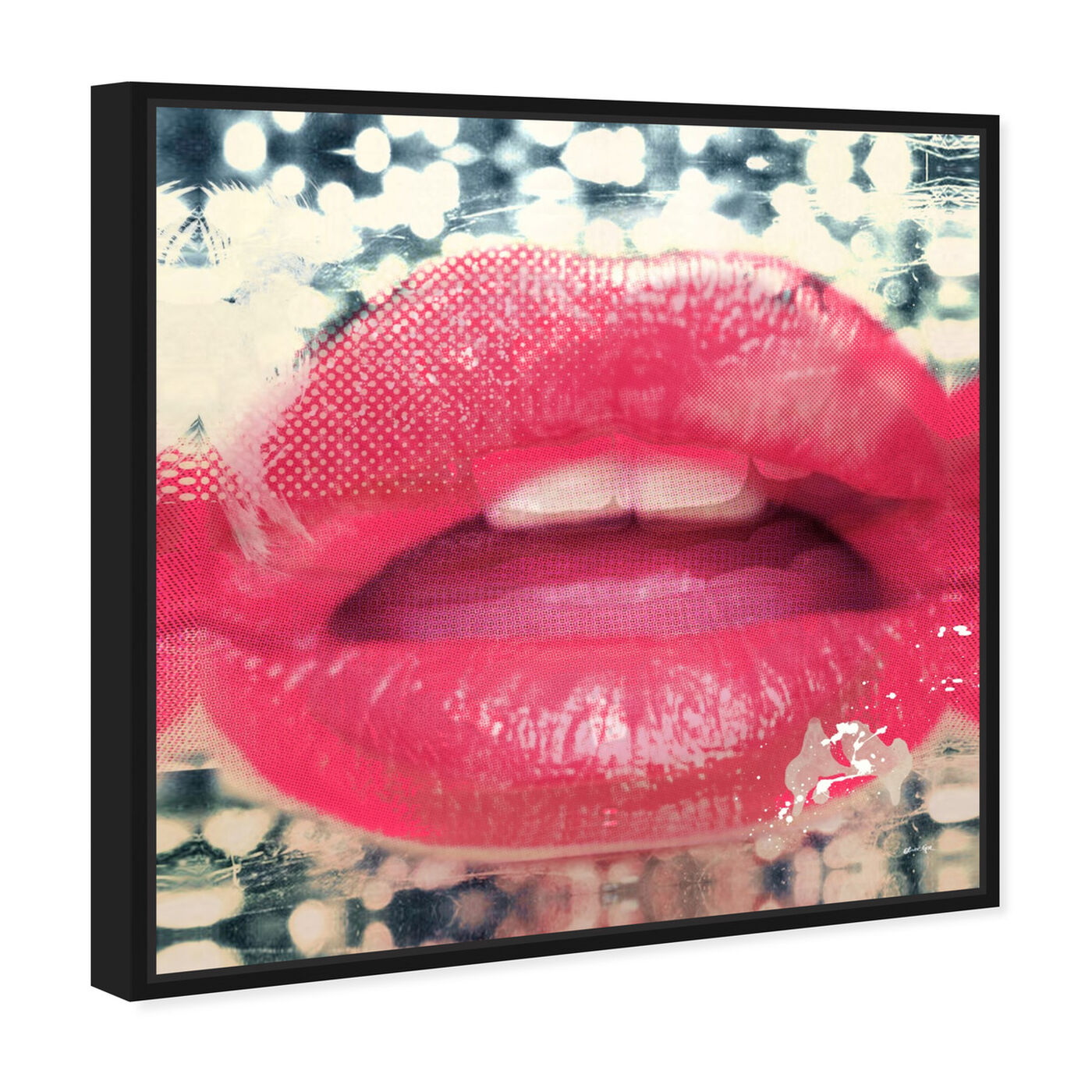 Angled view of Lips II featuring fashion and glam and lips art.